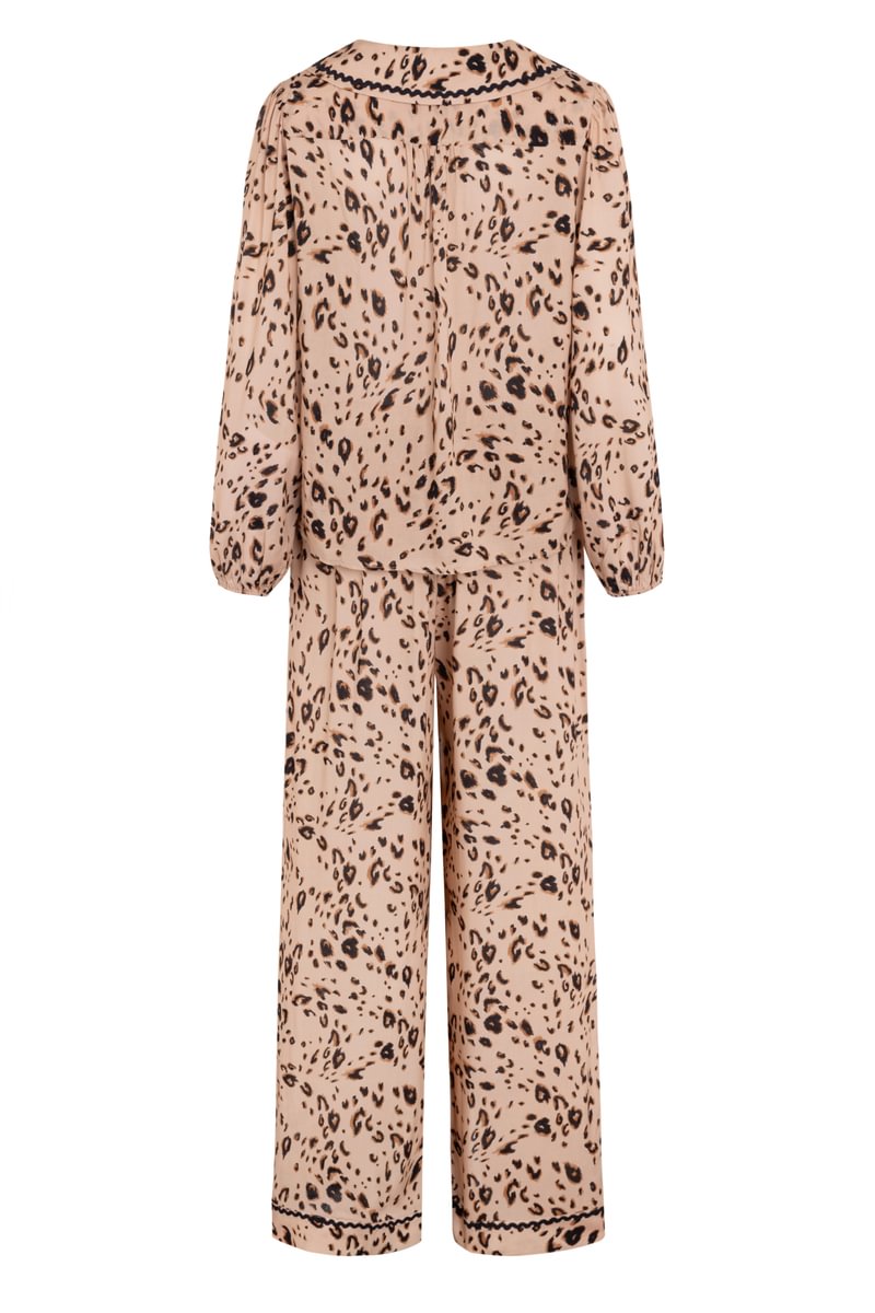 Frenchie pyjama set Leopard