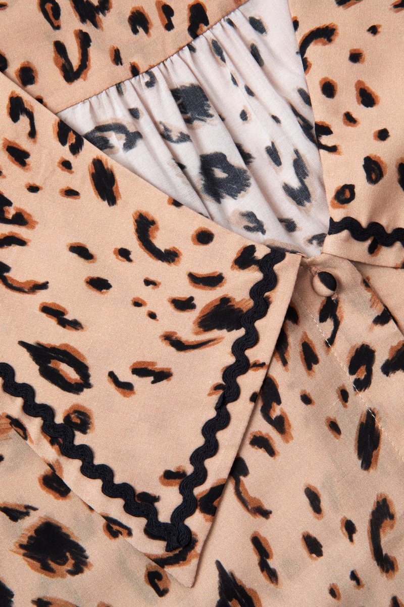 Frenchie pyjama set Leopard