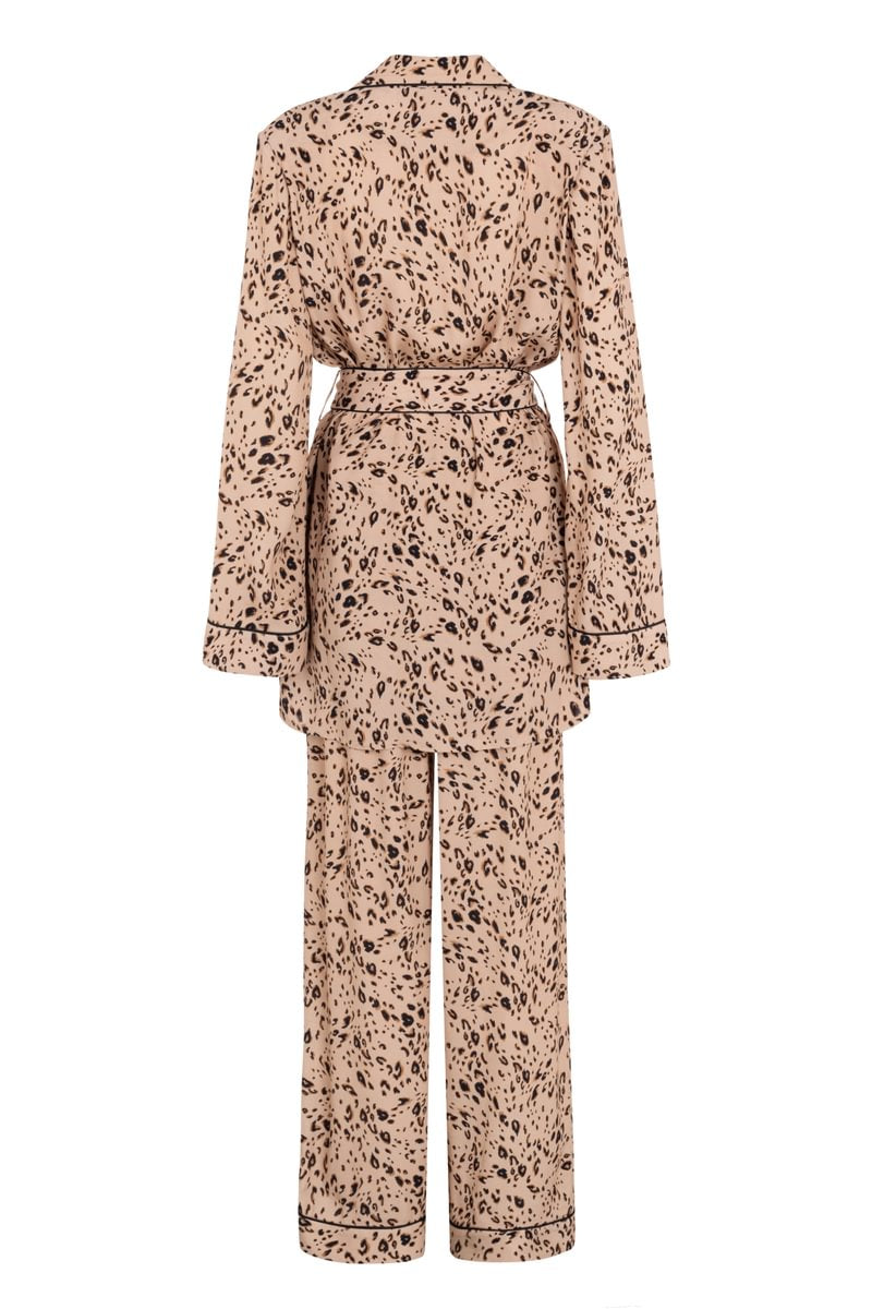 Pamela Leopard Smoking Suit
