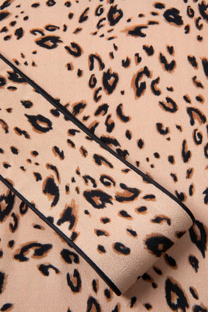 Pamela Leopard Smoking Suit