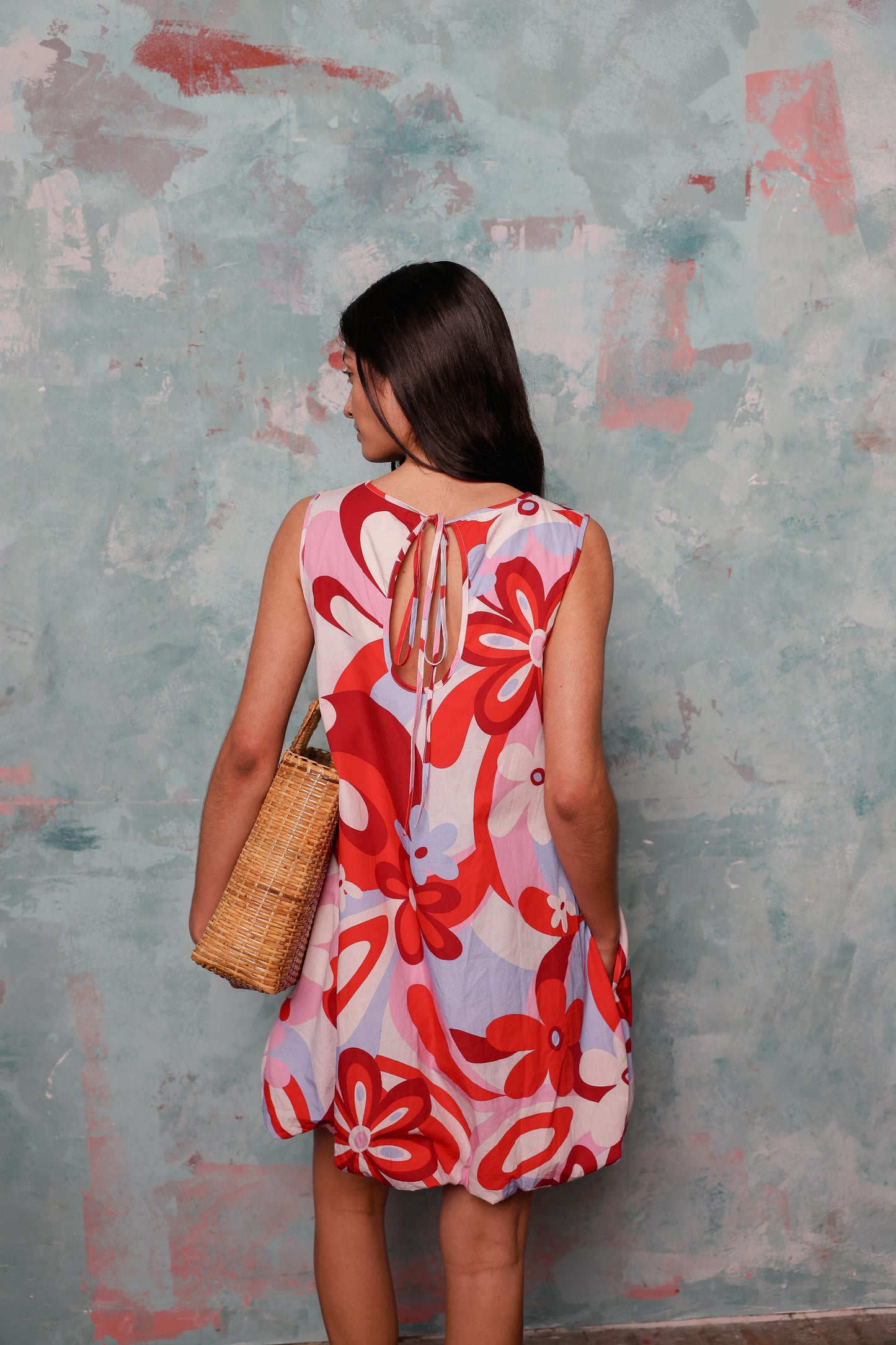 Suzi organic cotton floral dress