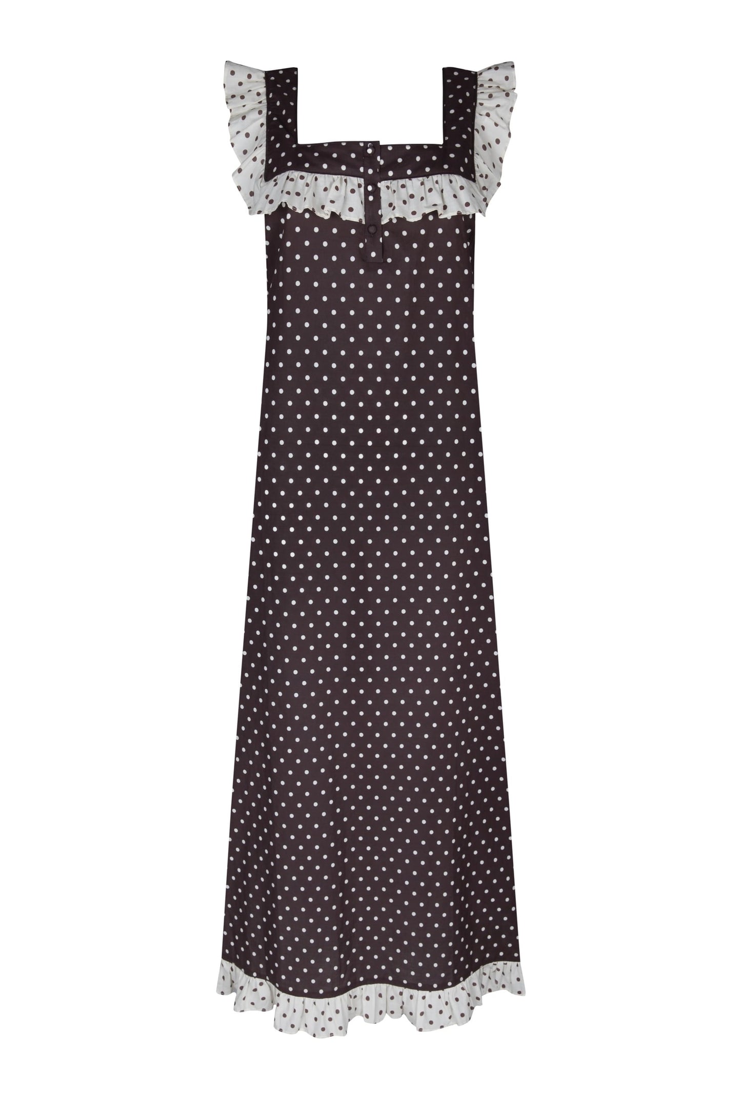 Lucinda Brown Polka Dot Cotton Dress