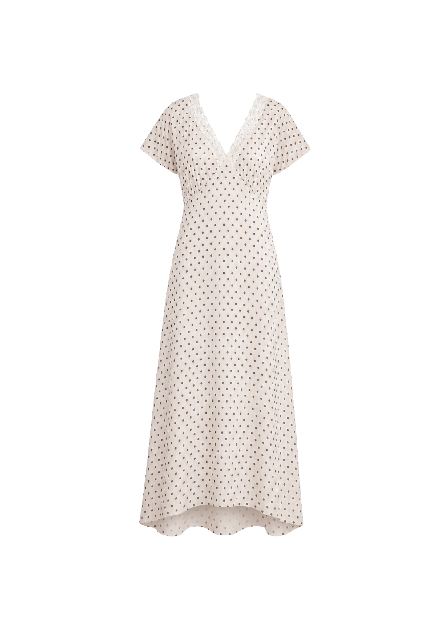 Jonesy cream polka dot dress