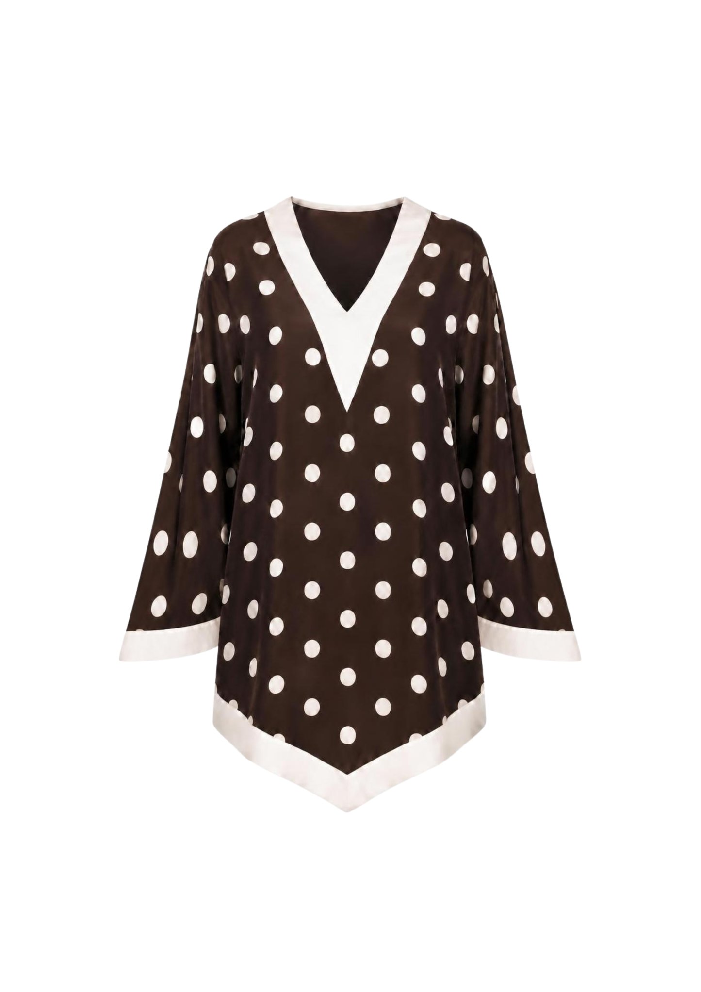Rita silk-blend kaftan