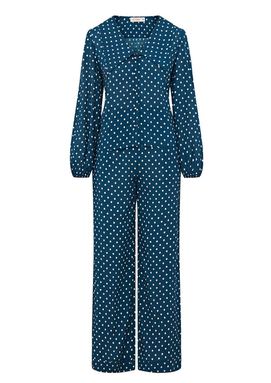 Frenchie polka pyjama set SS