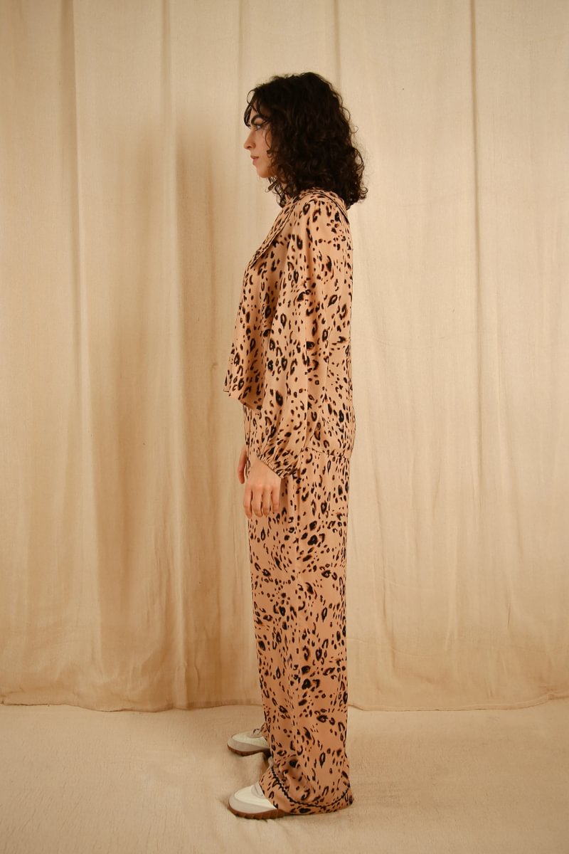 Frenchie pyjama set Leopard