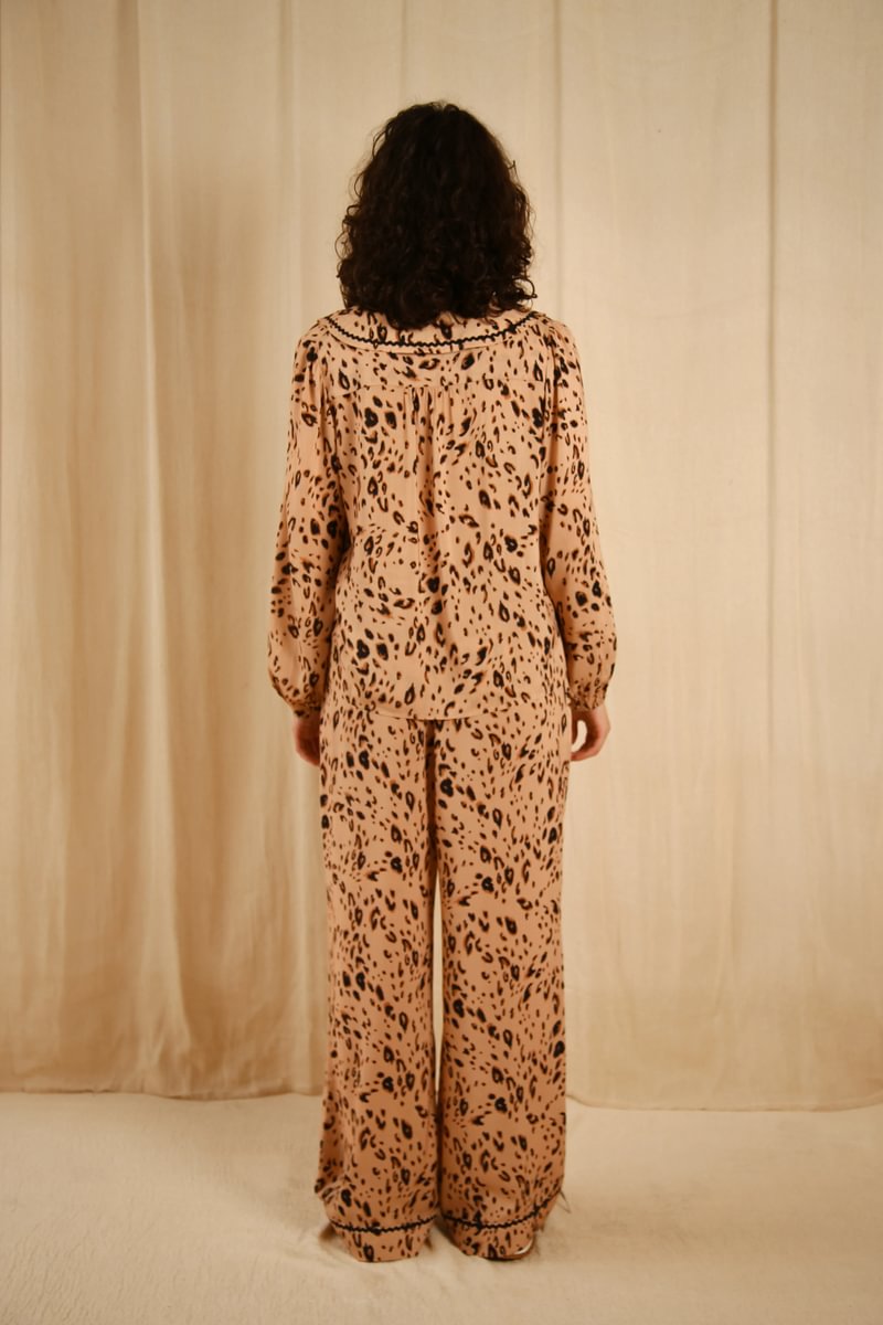Frenchie pyjama set Leopard