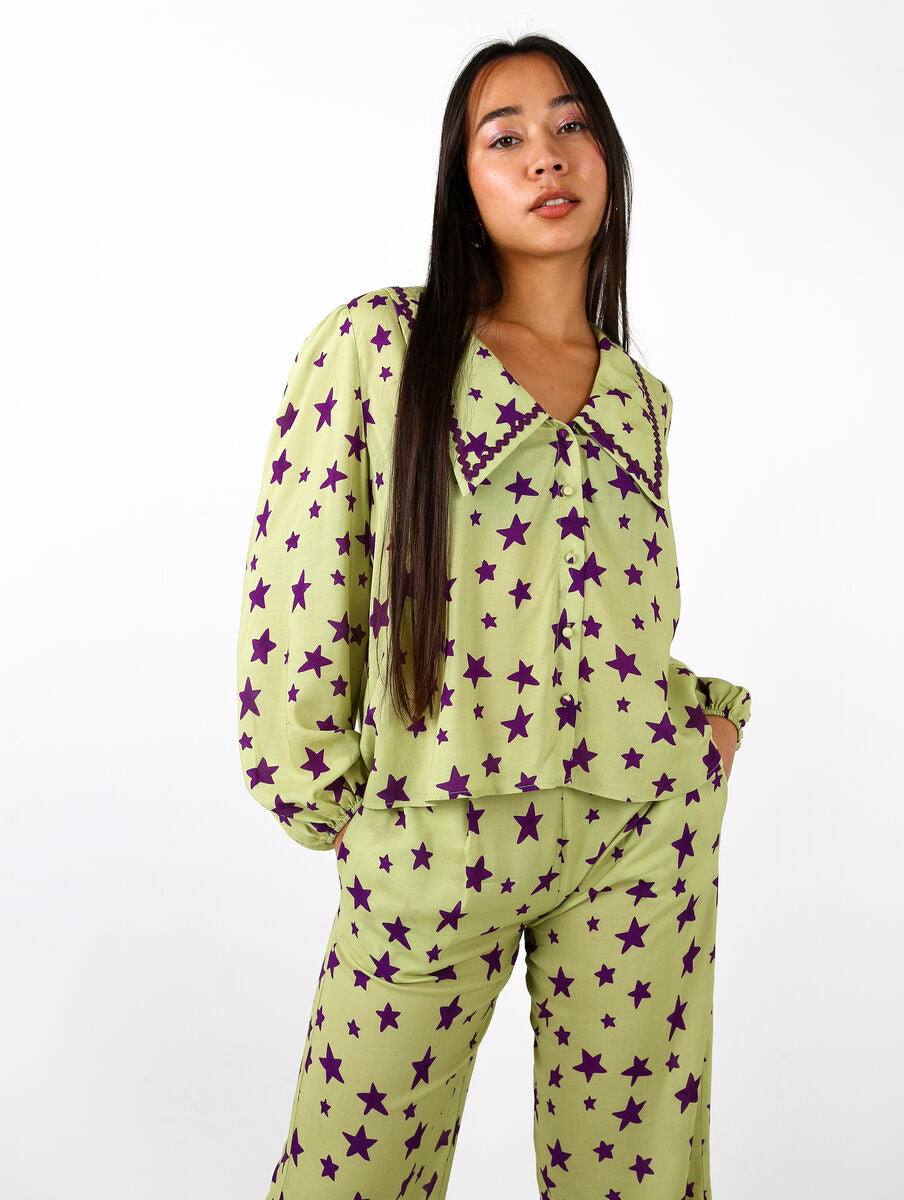 FRENCHIE Wobbly Star Green SS