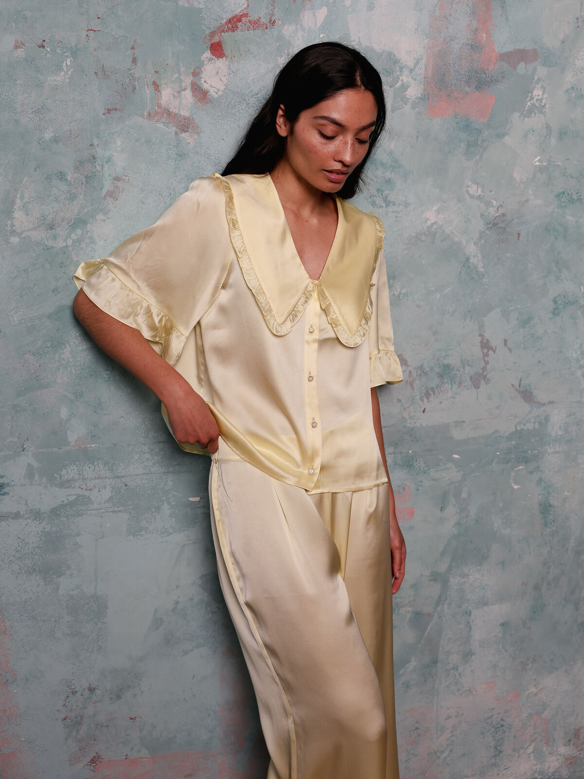 Selene pear silk set