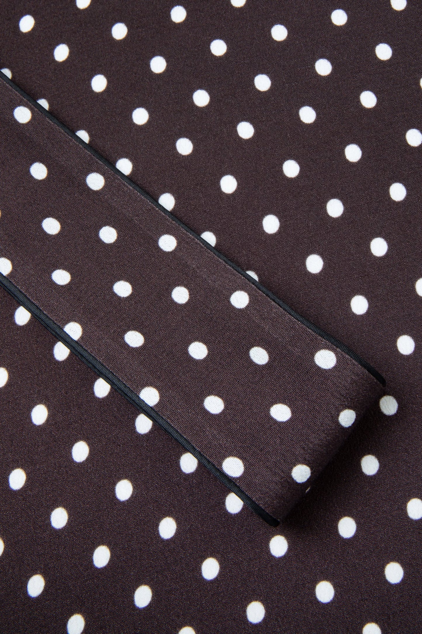 Rizzo brown polka dot smoking suit