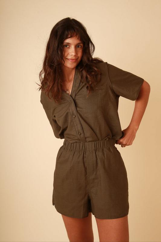 Matilda Wasabi Linen Set