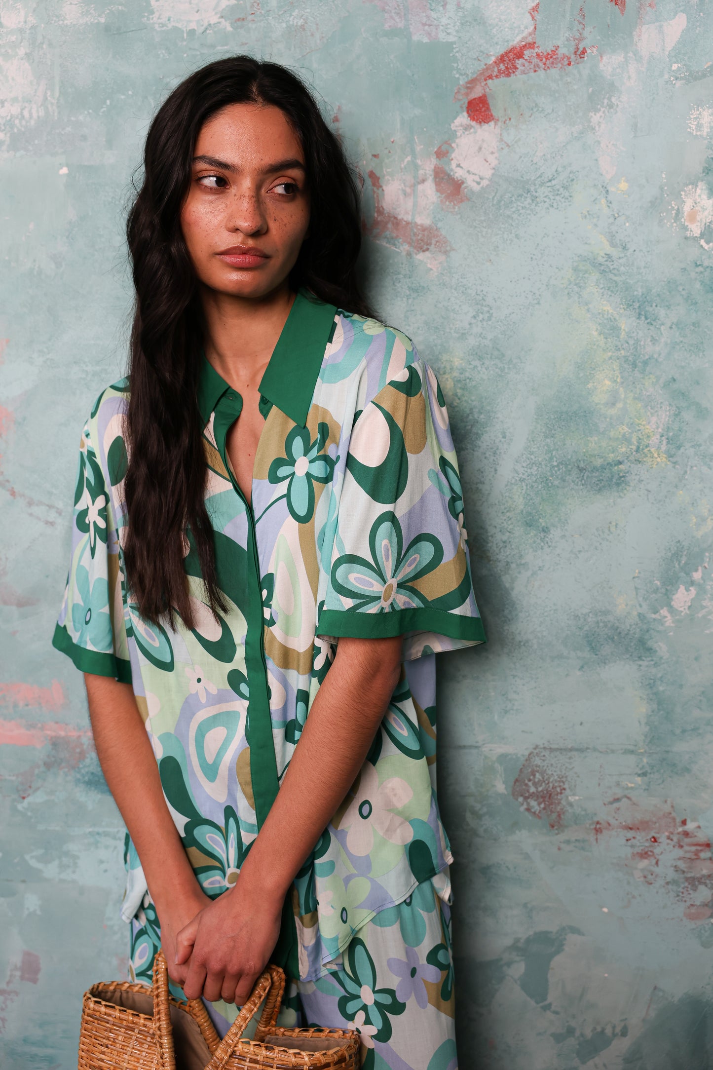 Antibes Green Floral Set