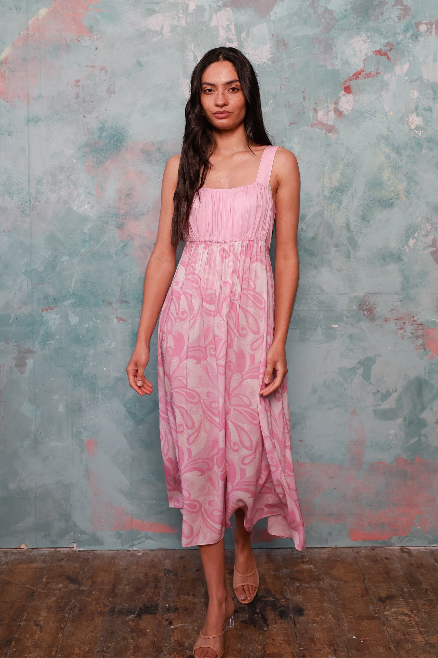 Tropez Pink Psychedelic Swirl Dress