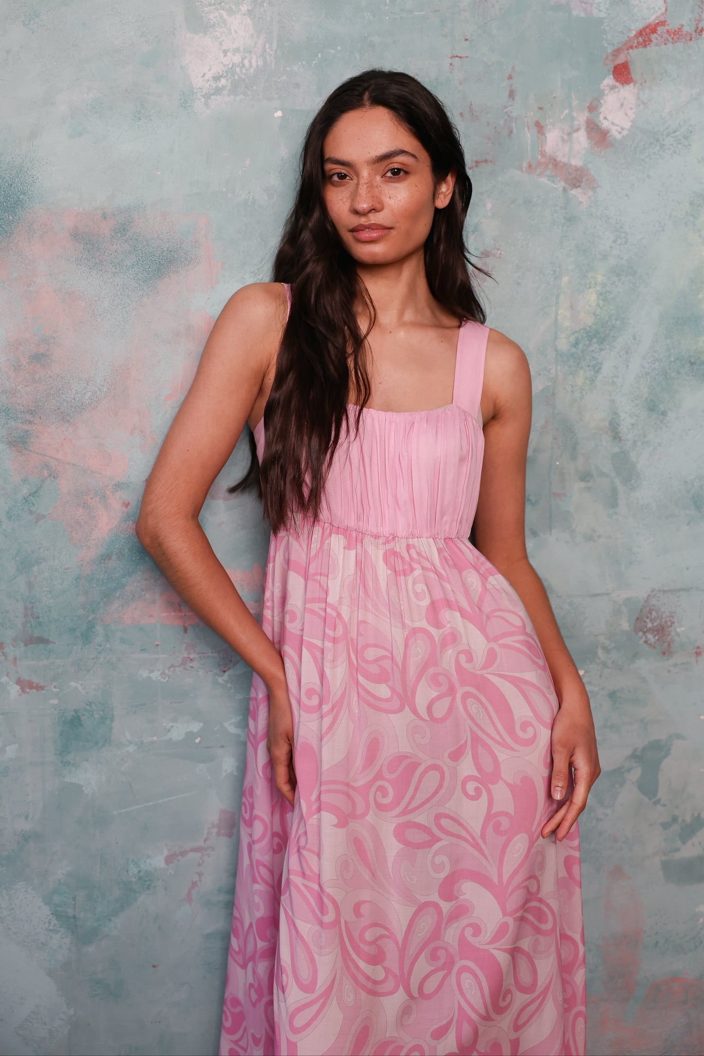 Tropez Pink Psychedelic Swirl Dress