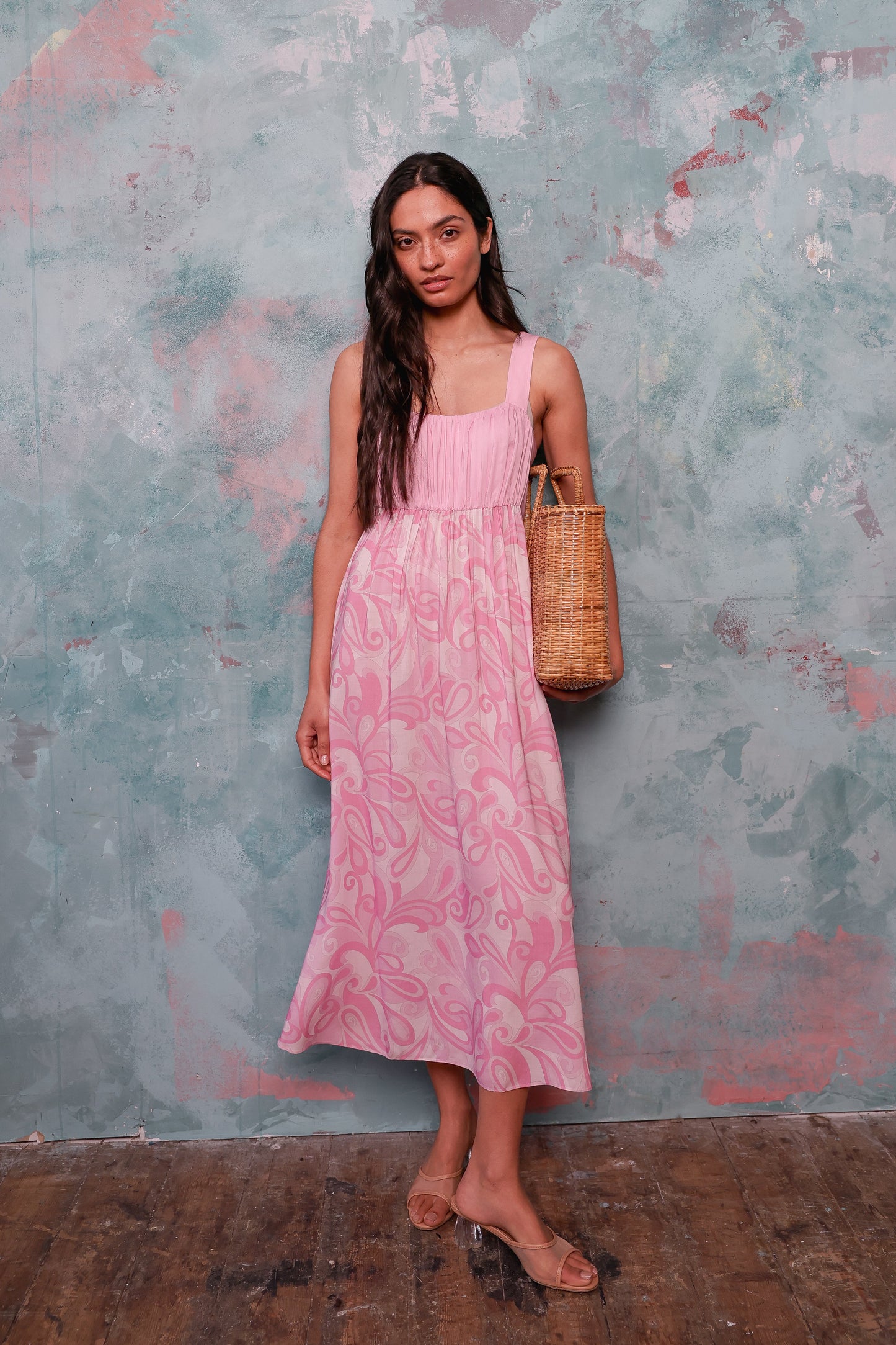 Tropez Pink Psychedelic Swirl Dress