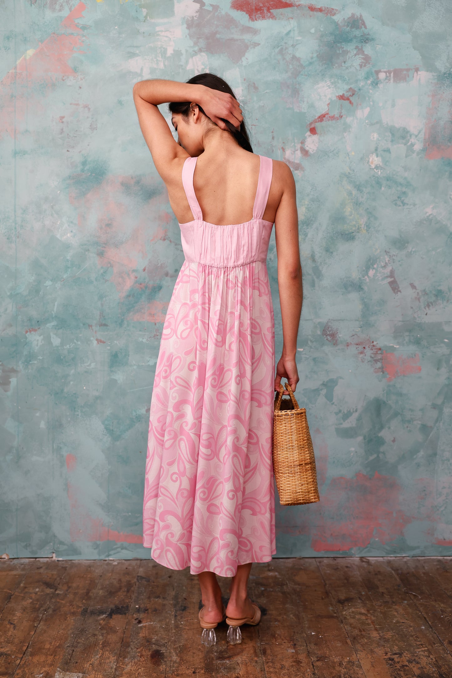 Tropez Pink Psychedelic Swirl Dress
