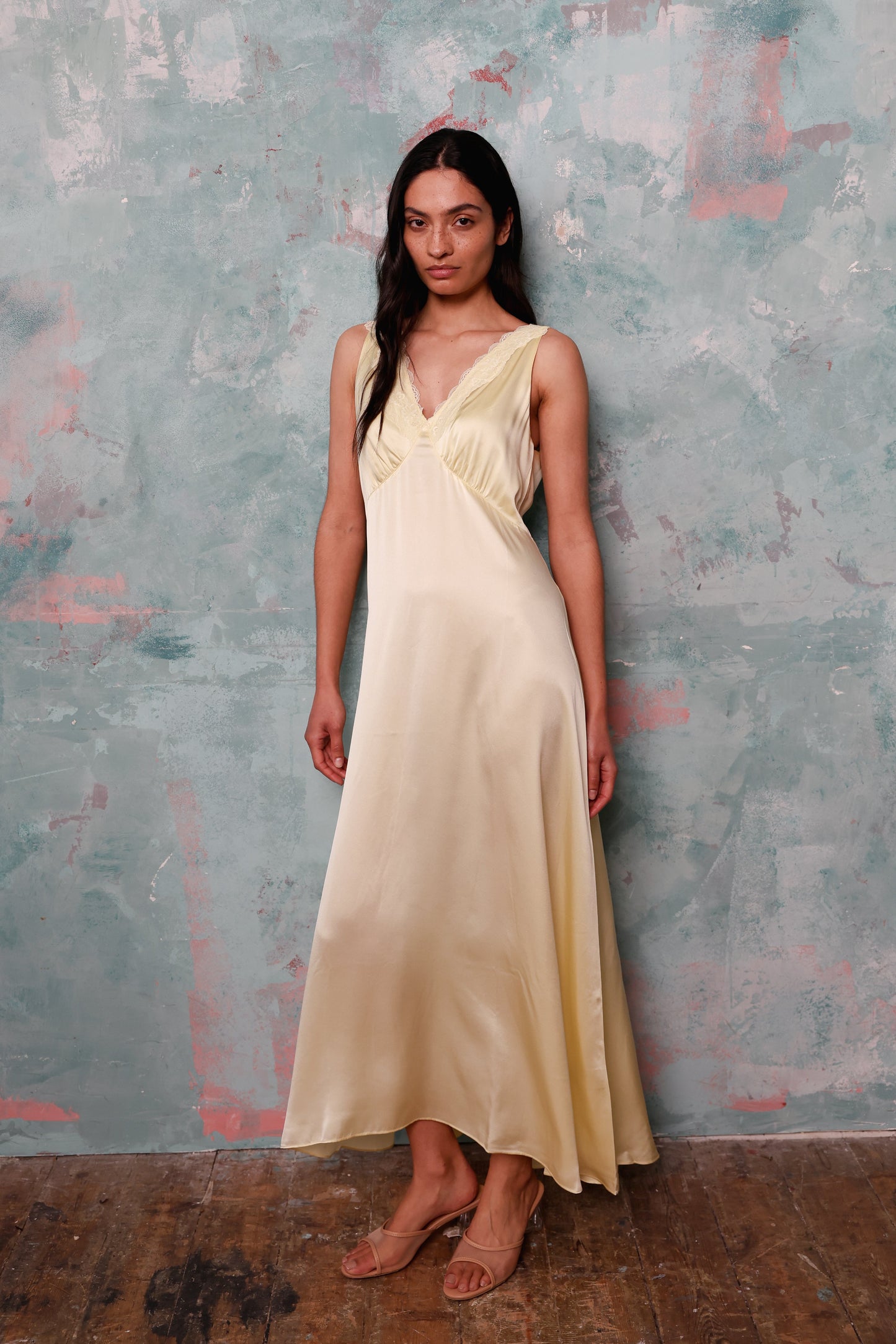 Shauna Pear Silk Dress