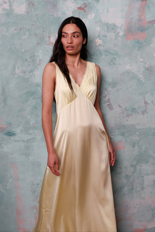 Shauna Pear Silk Dress