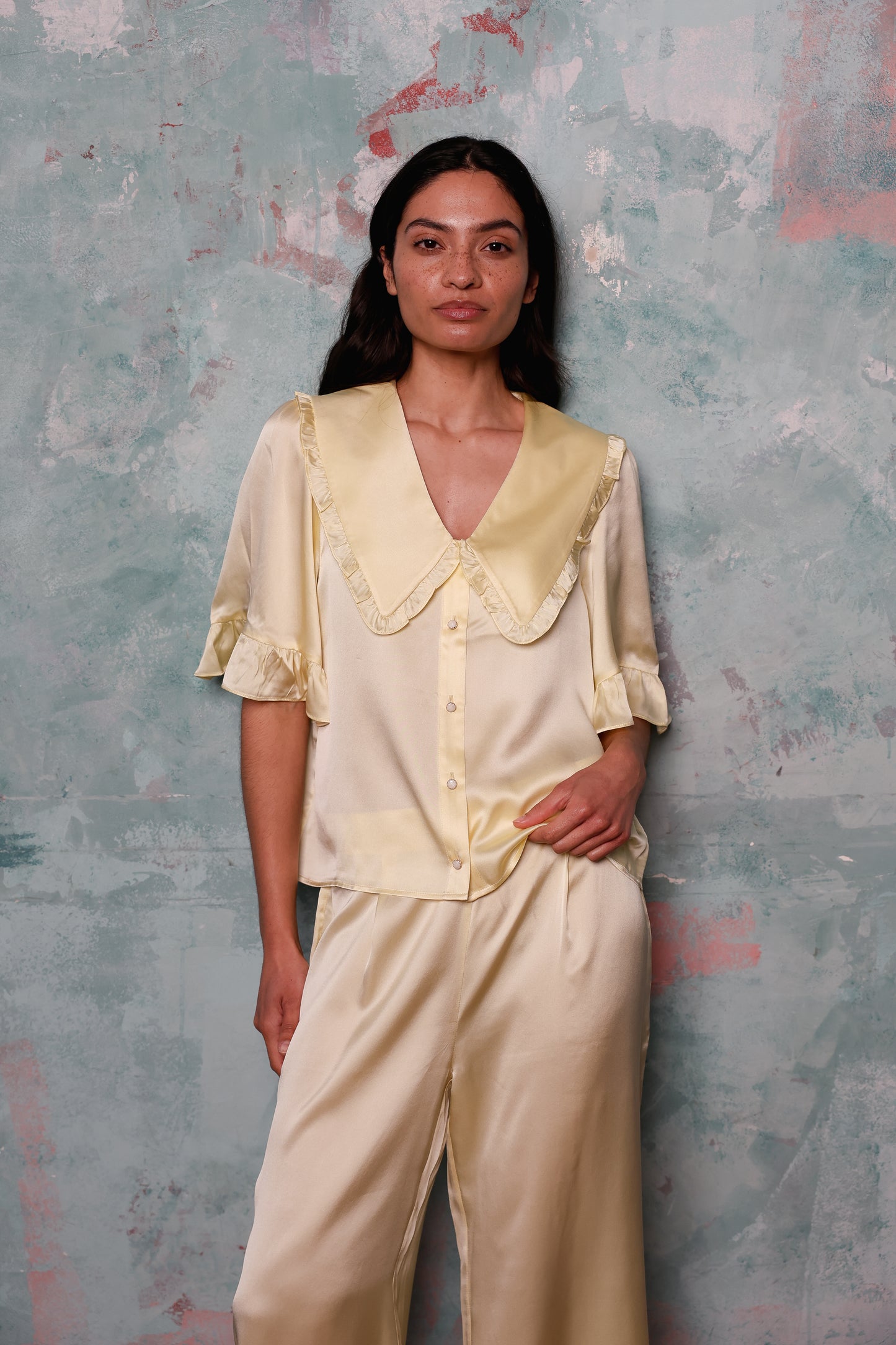 Selene Pear Silk Set