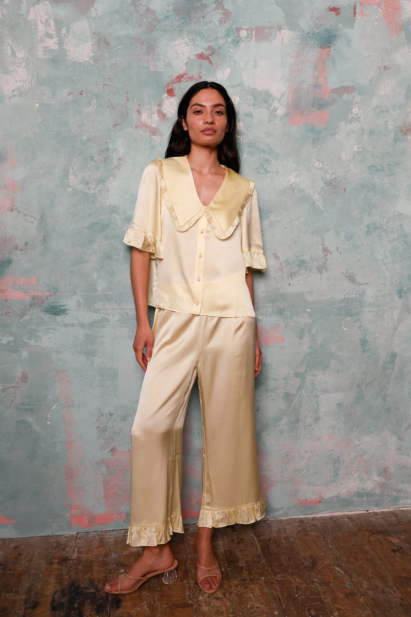 Selene Pear Silk Set