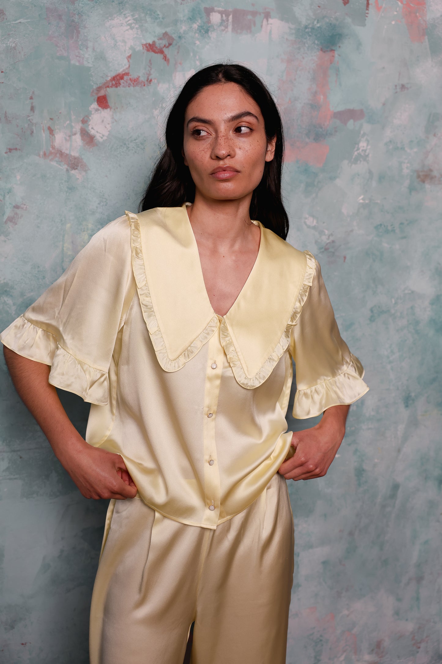 Selene Pear Silk Set