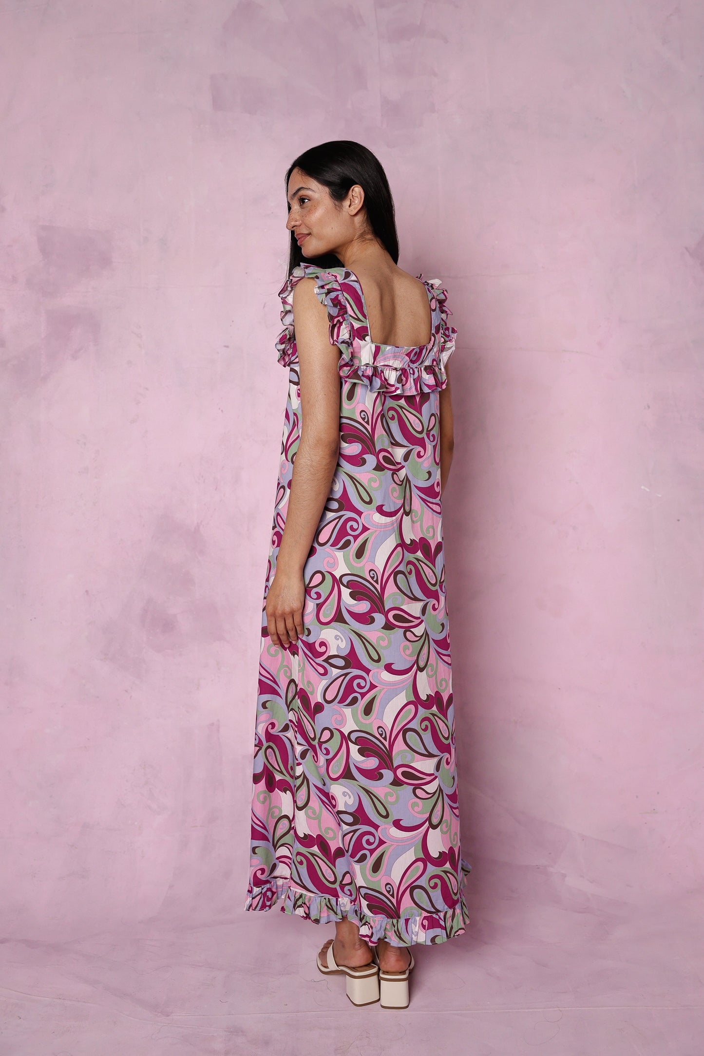 Lucinda organic cotton swirl dress