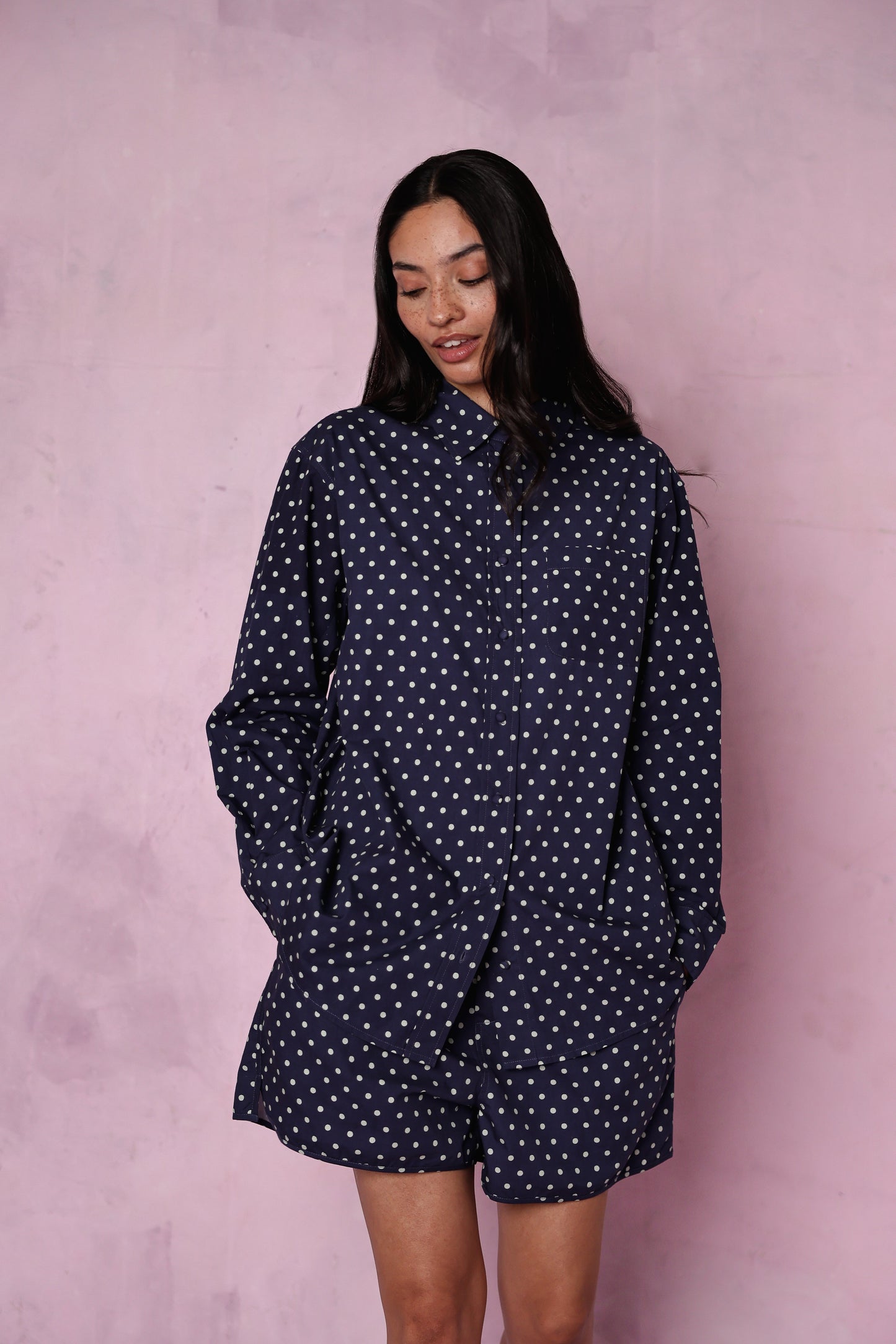 Jessie organic cotton navy set