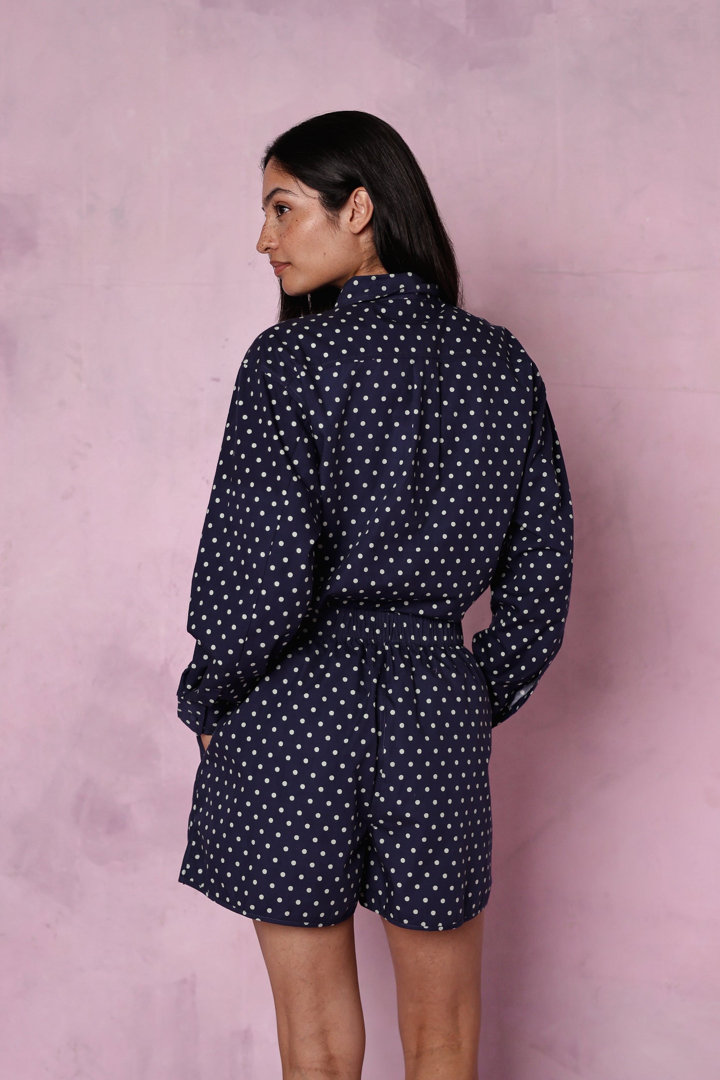 Jessie organic cotton navy set