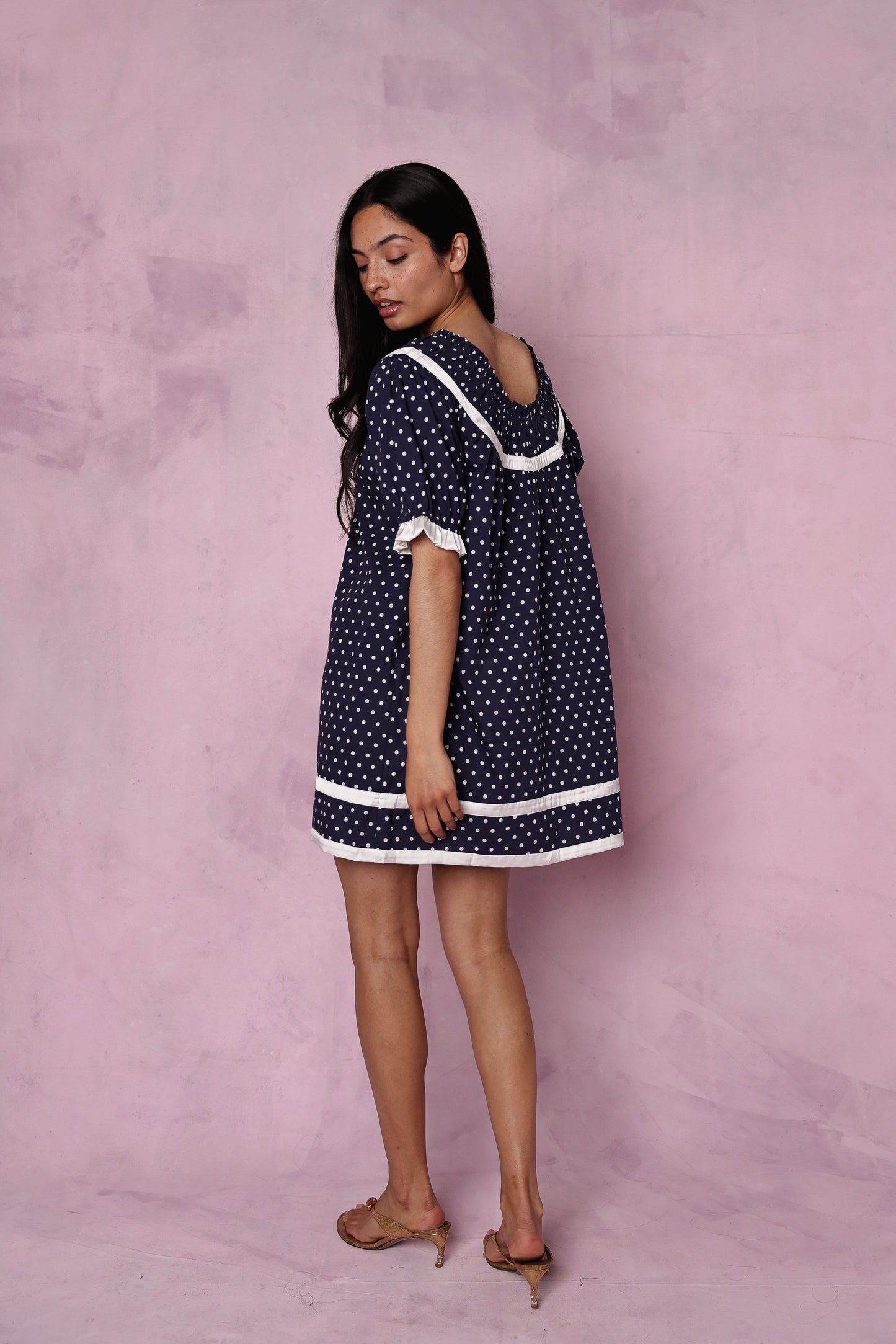 Paloma organic cotton navy dress