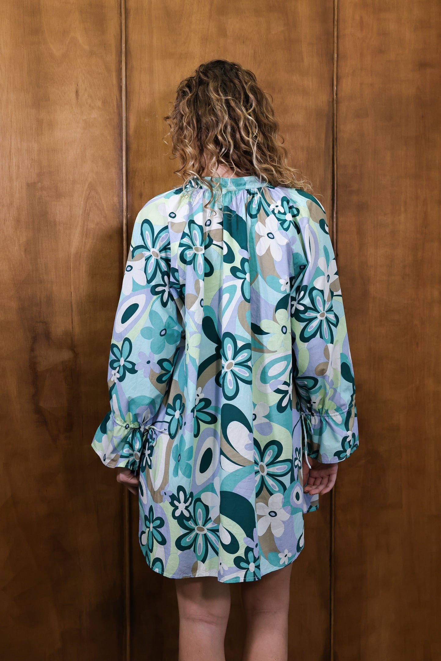 Margot Green Floral Dress Sample