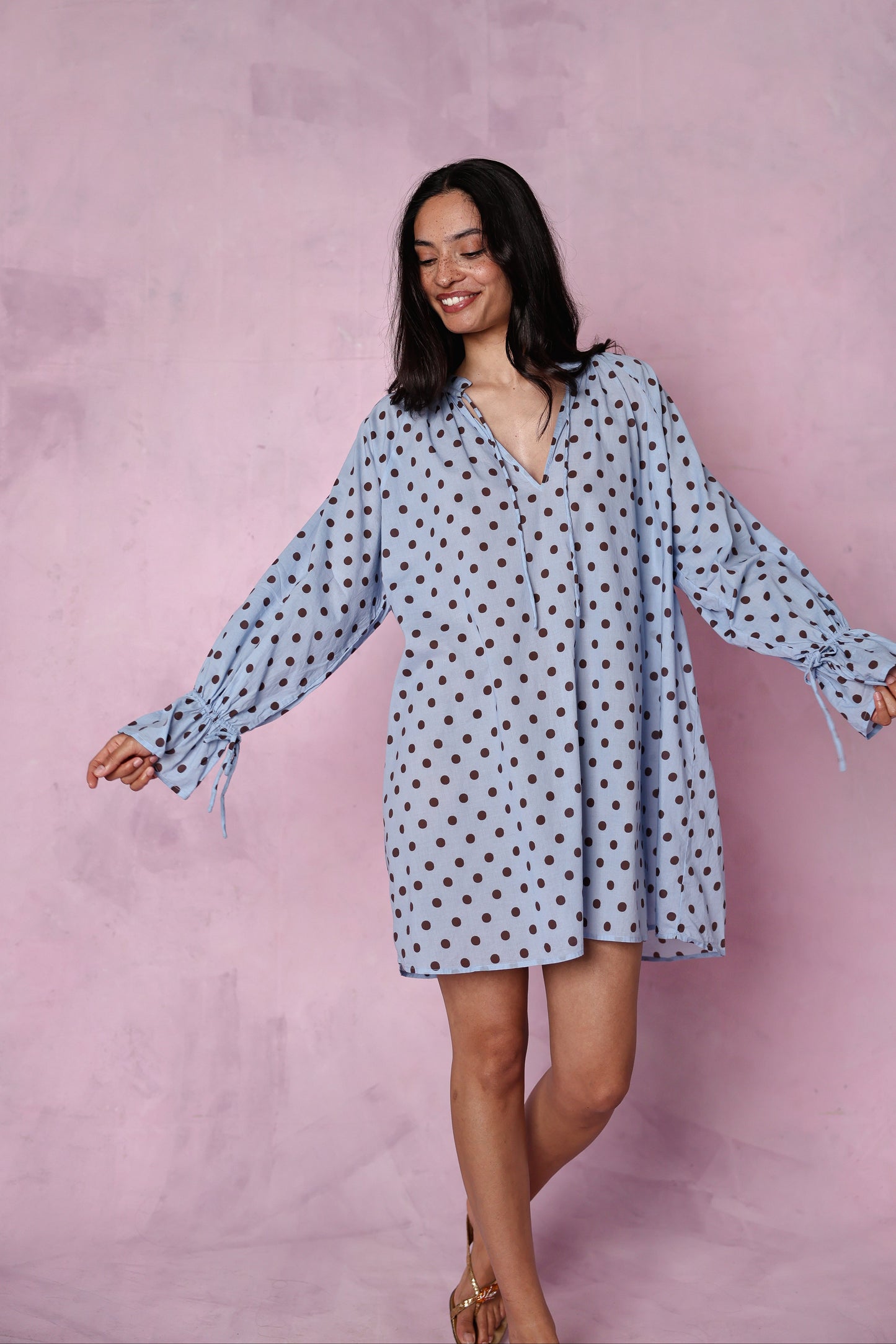 Margot organic cotton blue dress