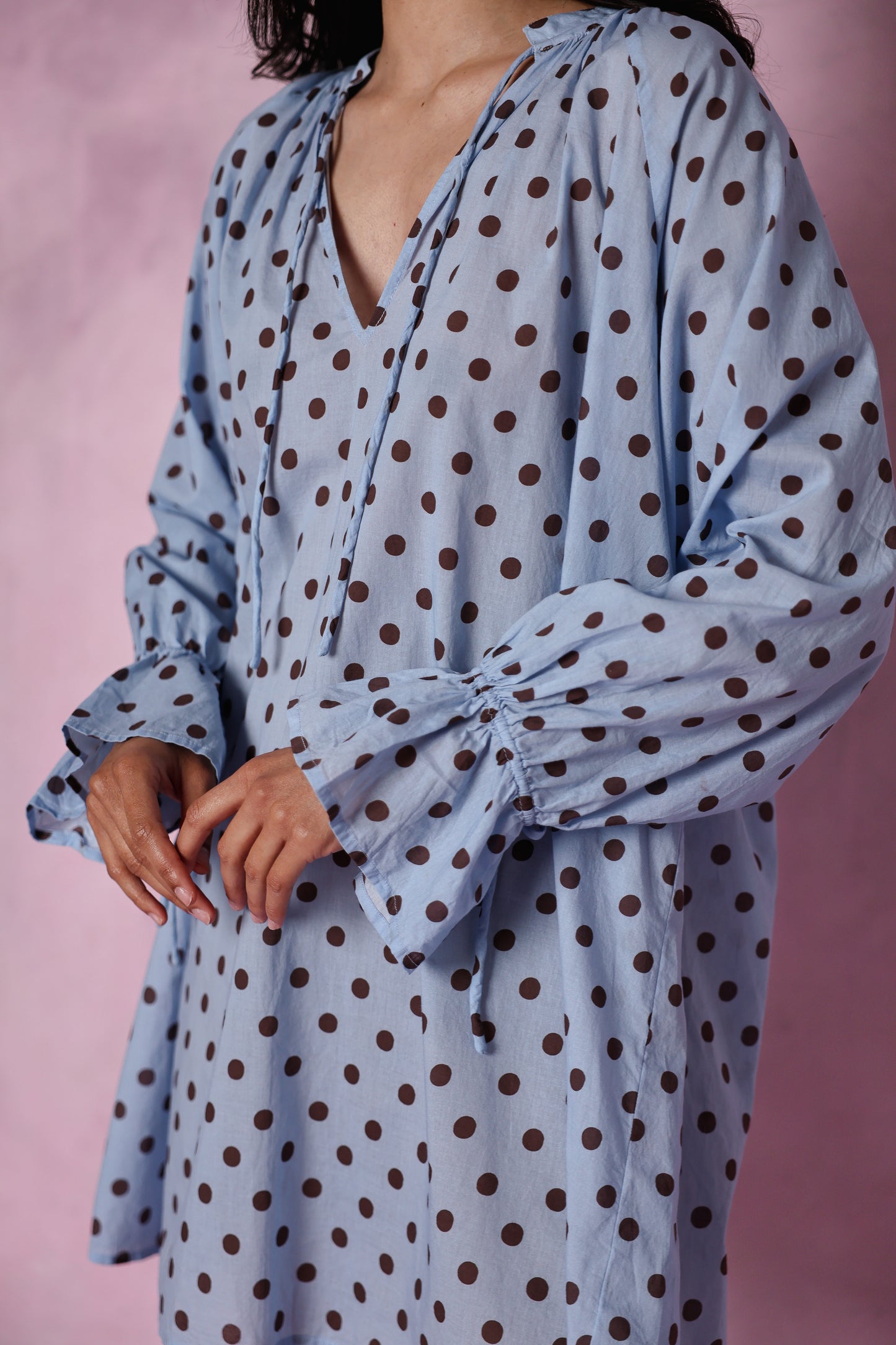 Margot organic cotton blue dress
