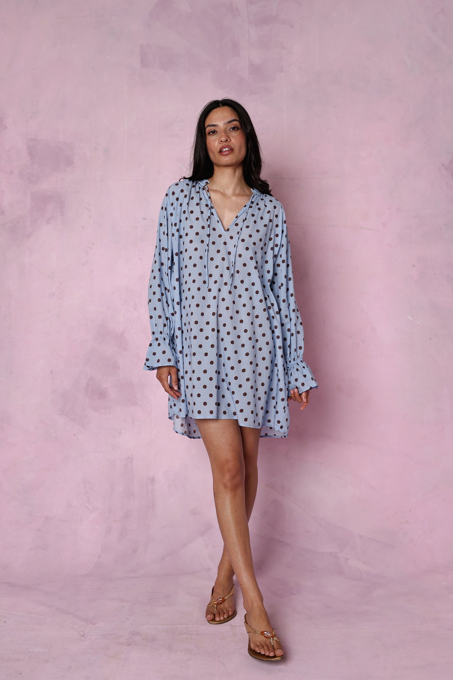 Margot organic cotton blue dress