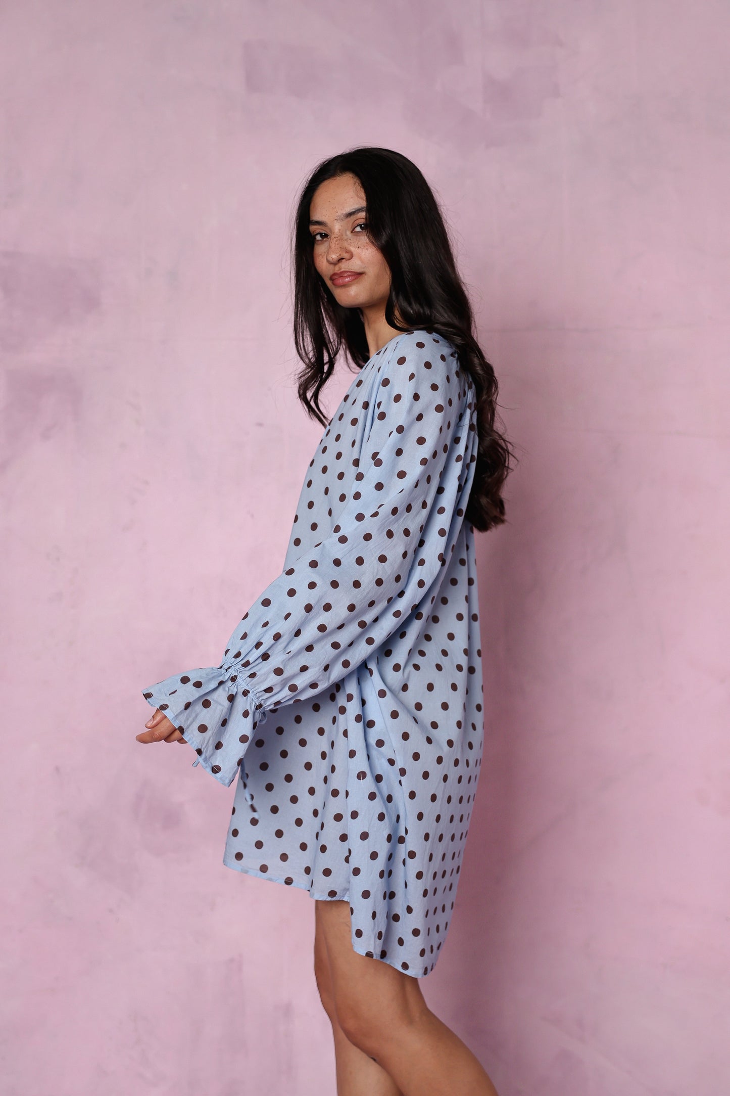 Margot organic cotton blue dress