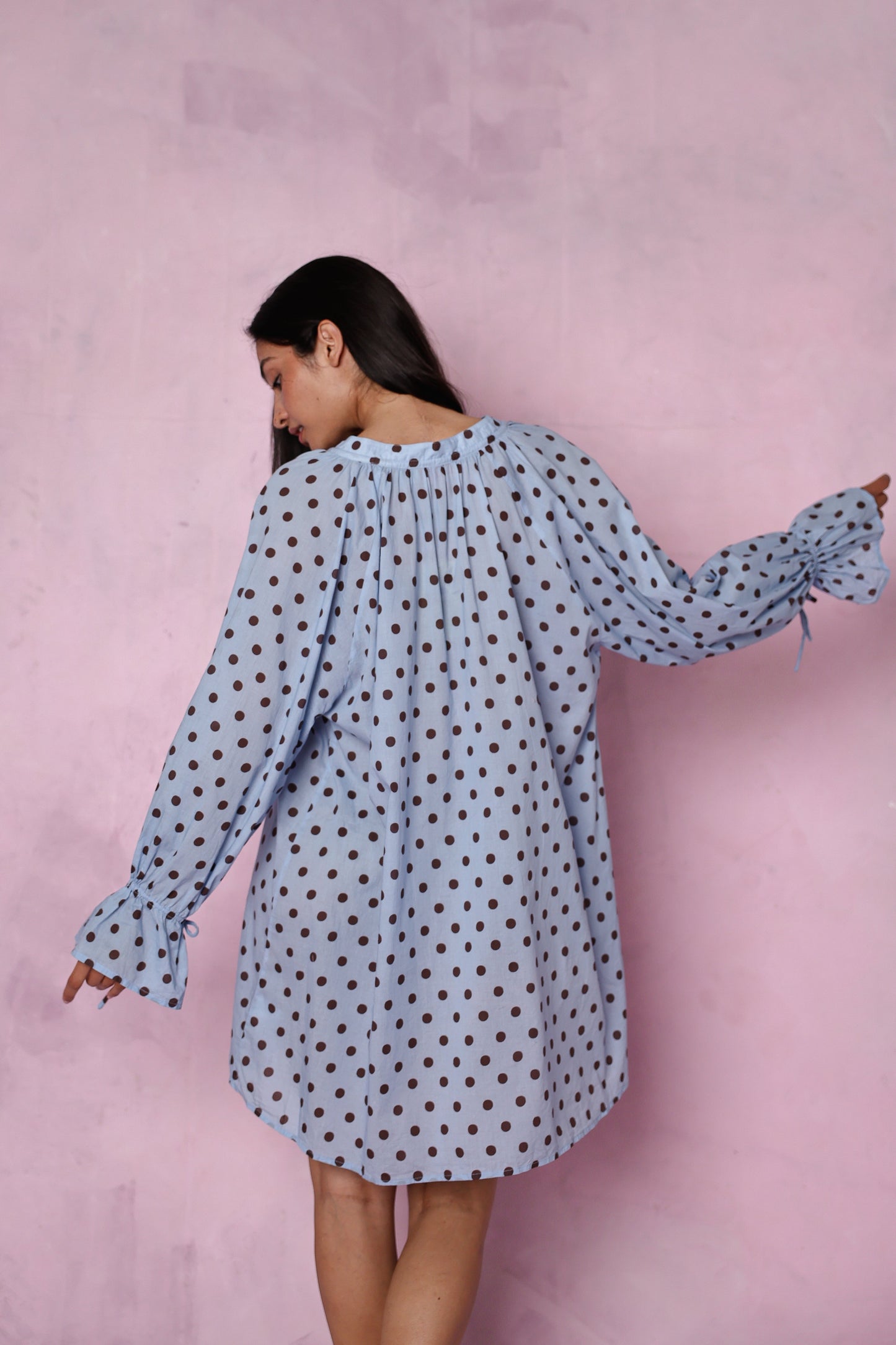 Margot organic cotton blue dress