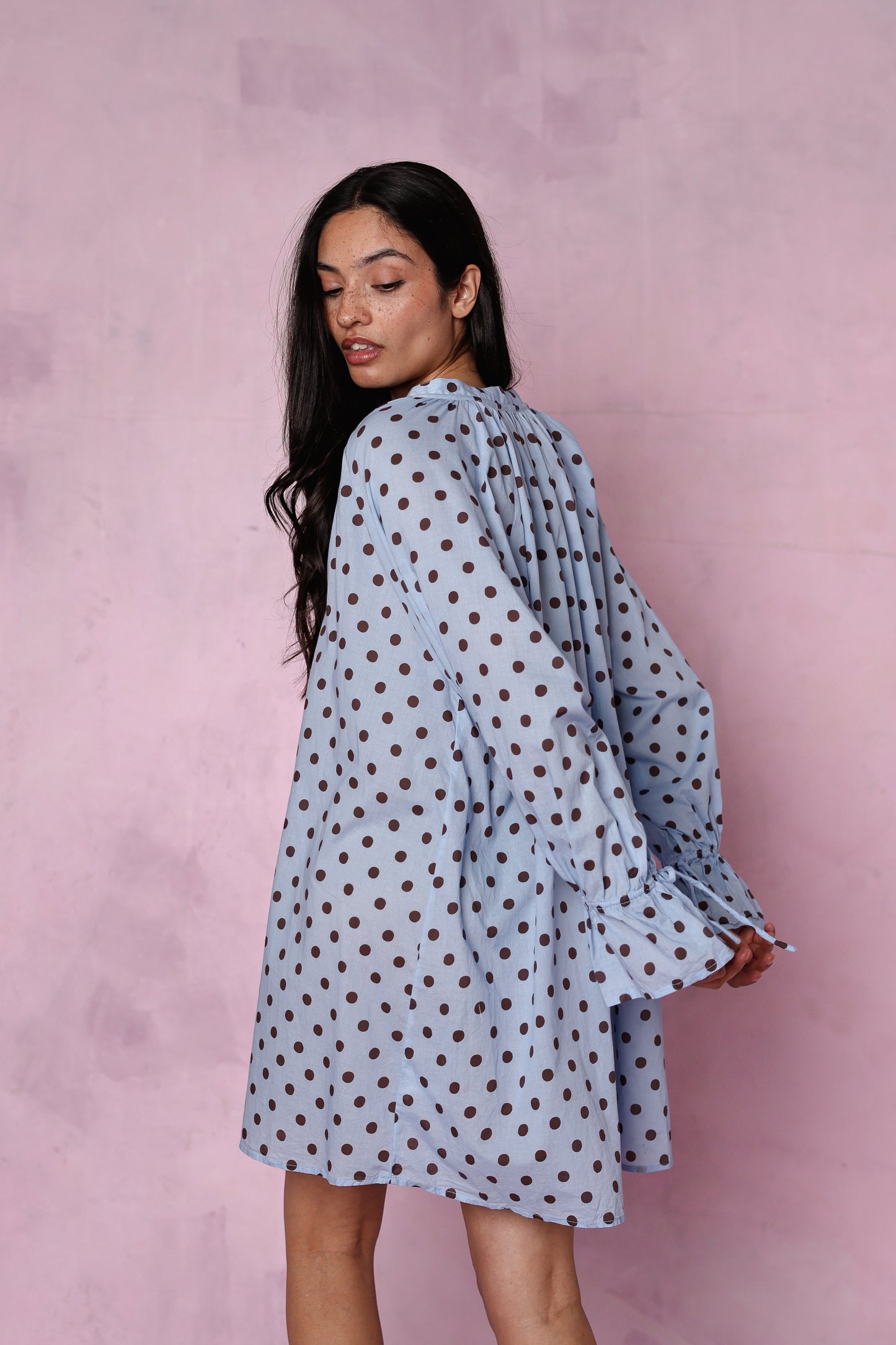 Margot organic cotton blue dress