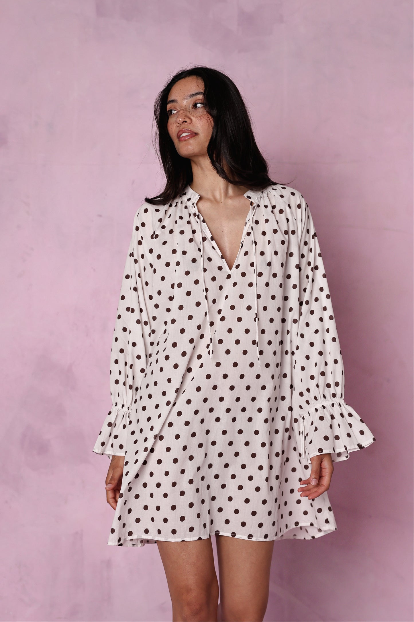 Margot organic cotton cream dress