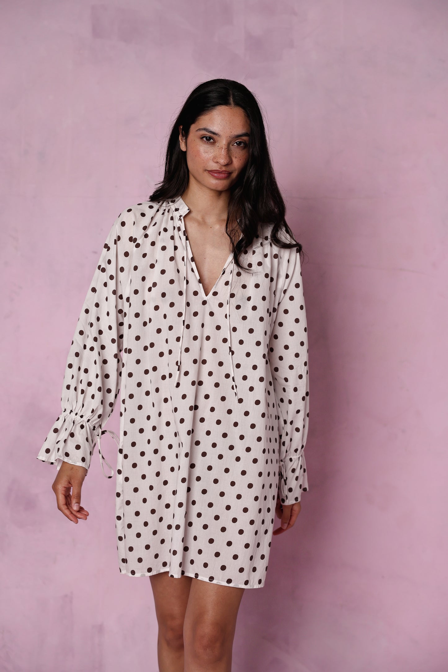 Margot organic cotton cream dress