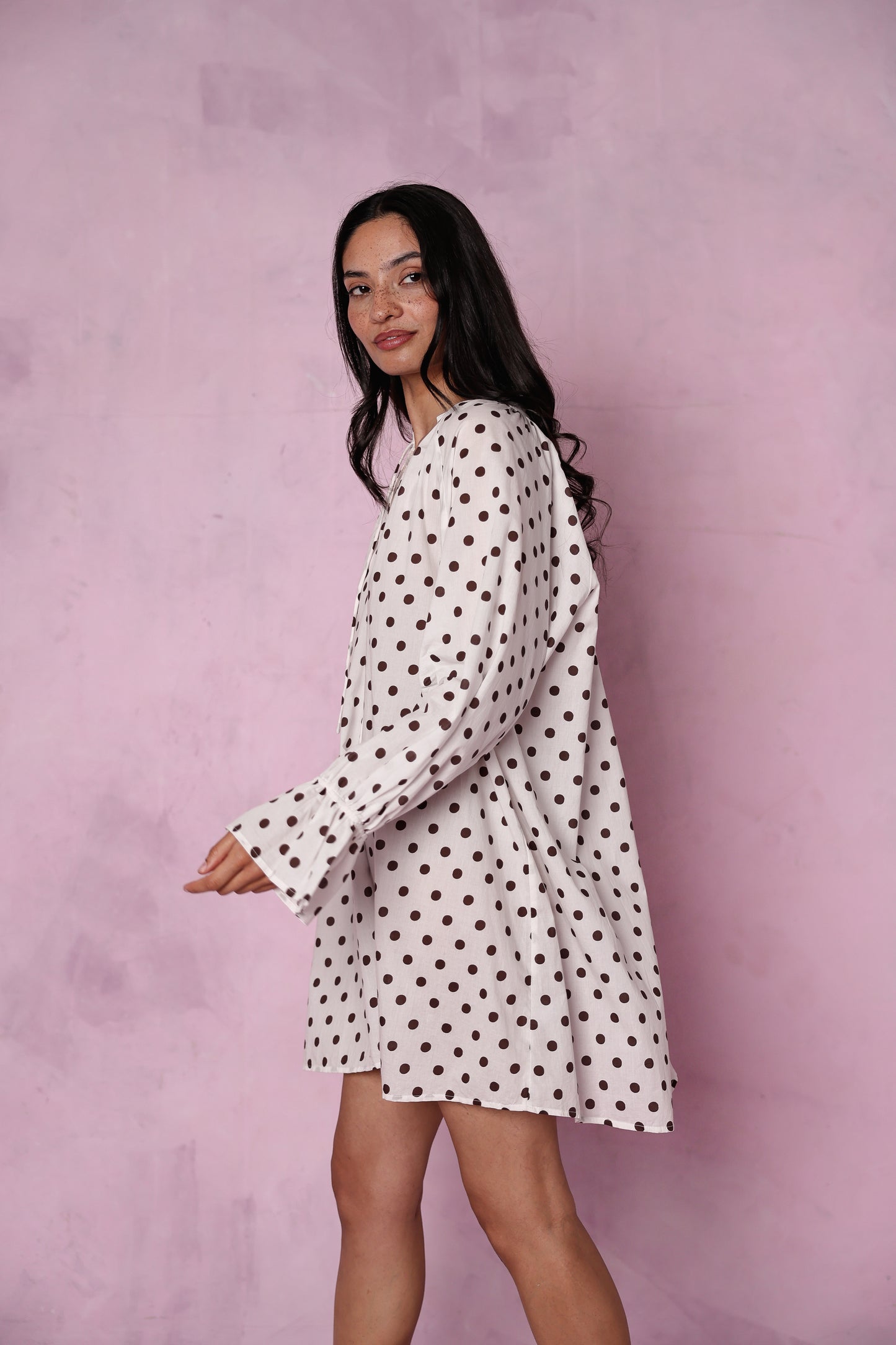 Margot organic cotton cream dress