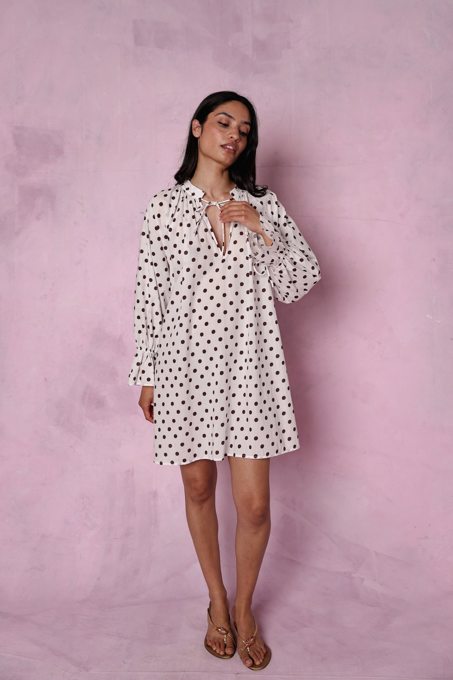 Margot organic cotton cream dress