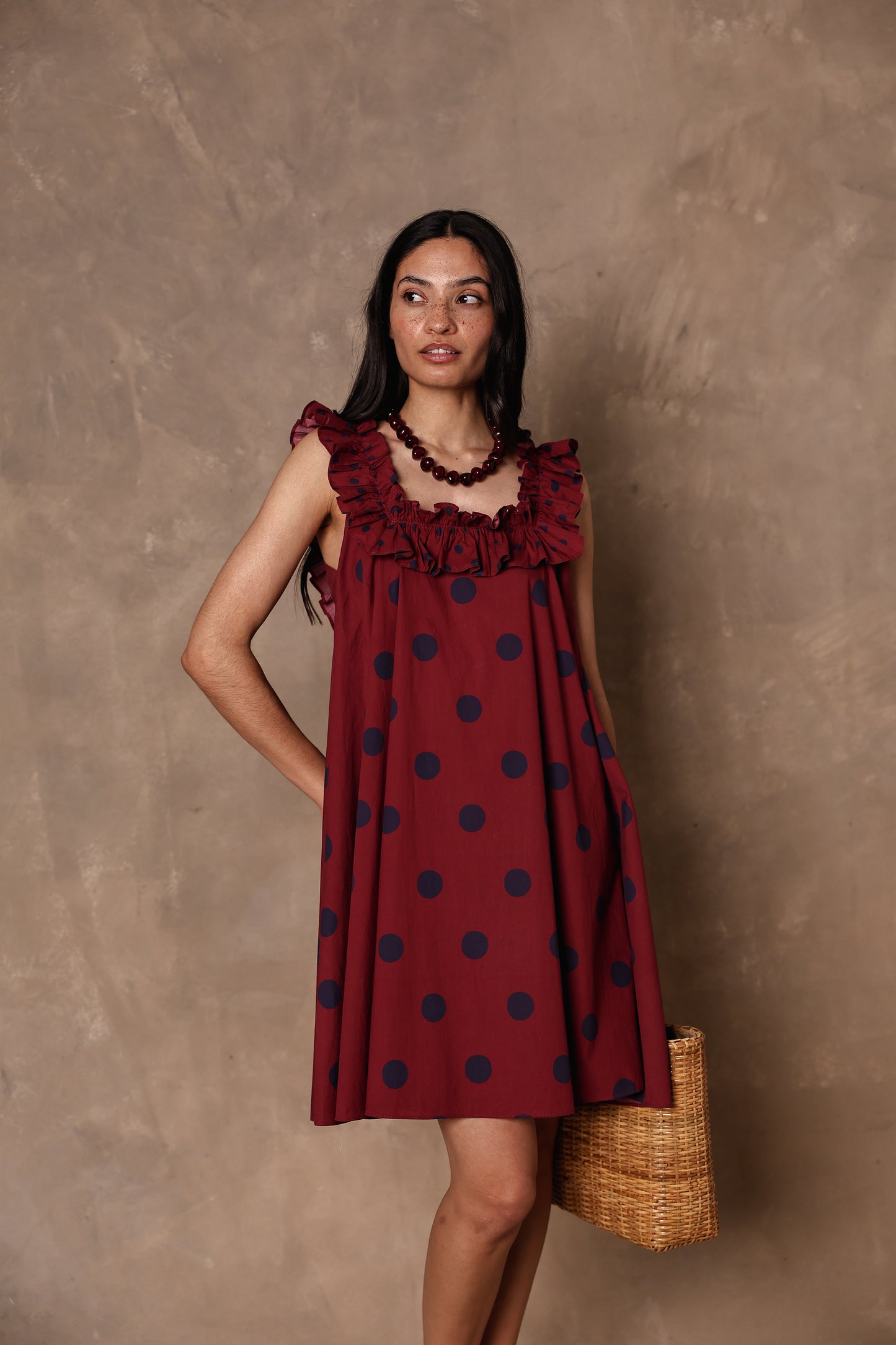 Penelope organic cotton ladybird dress