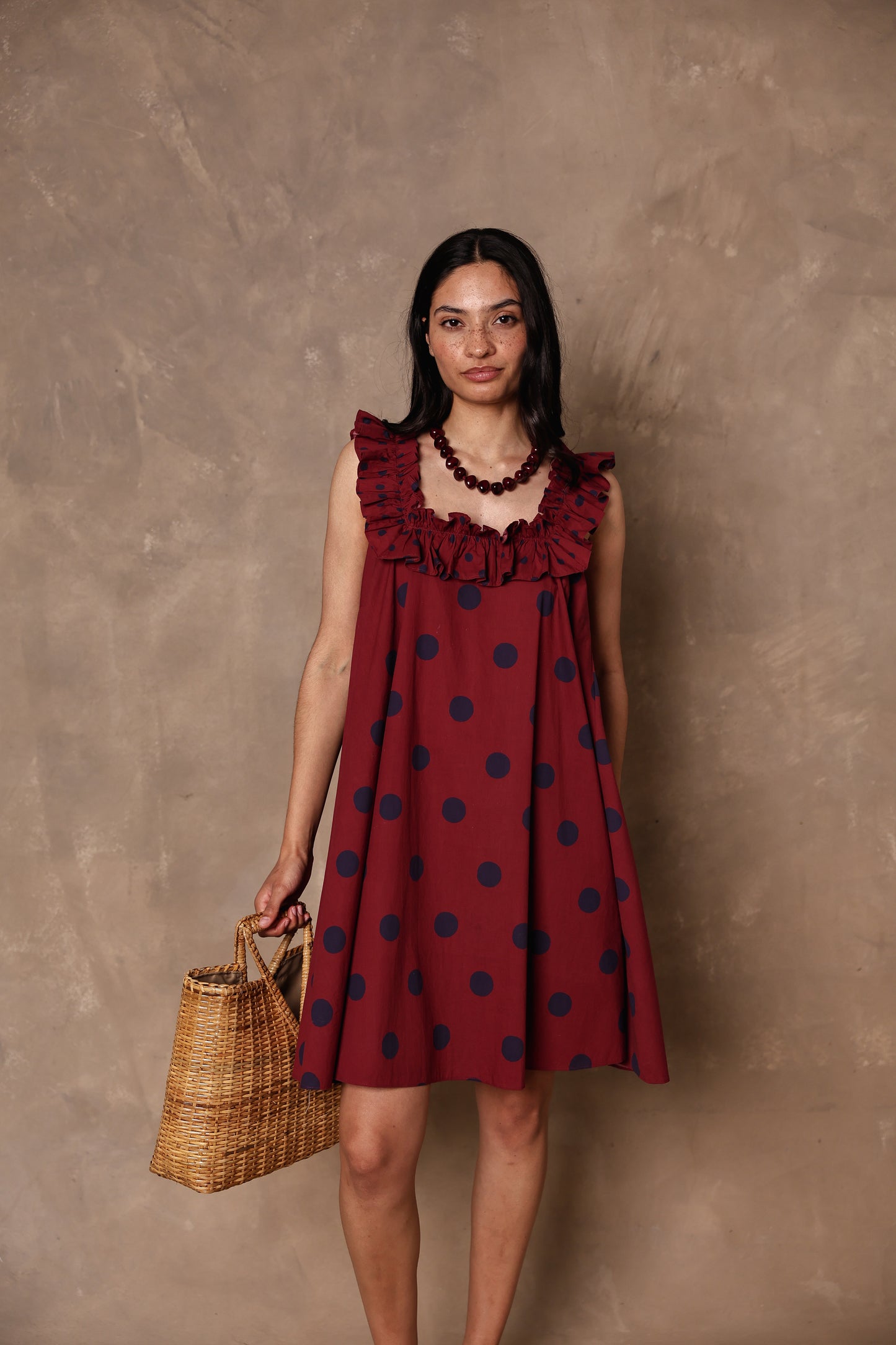 Penelope organic cotton ladybird dress