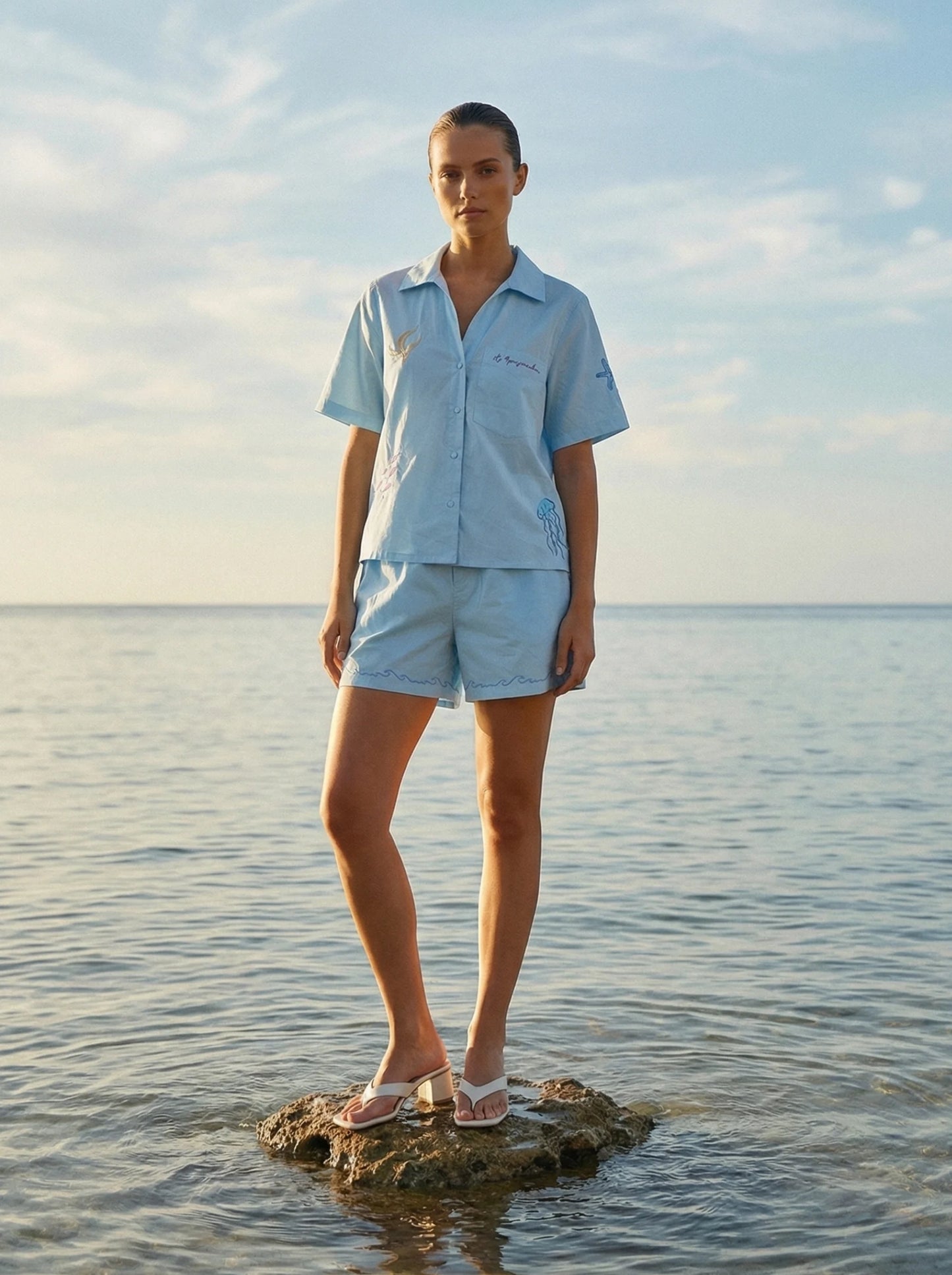 Matilda Oceanus organic cotton embroidery set