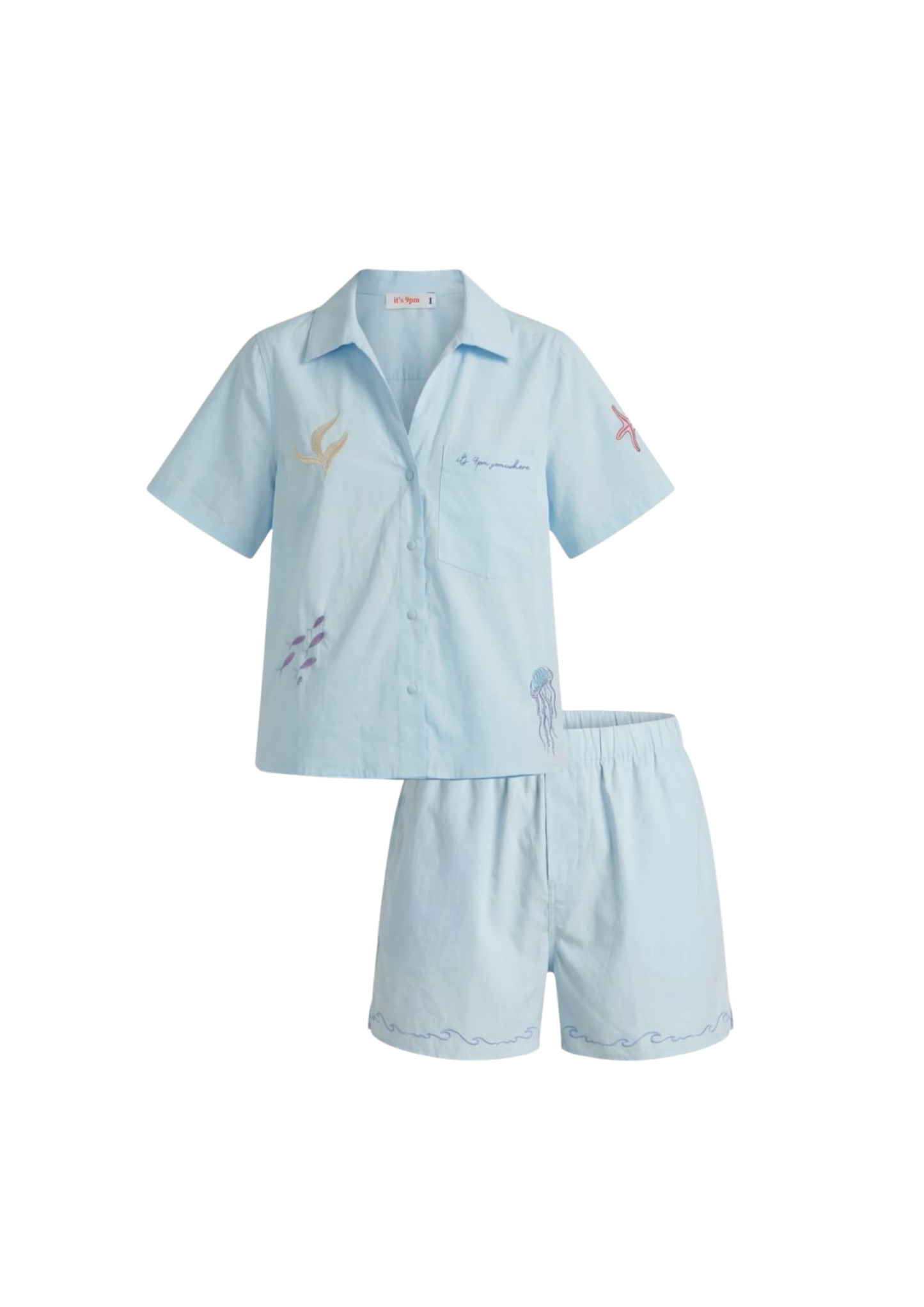 Matilda Oceanus organic cotton embroidery set