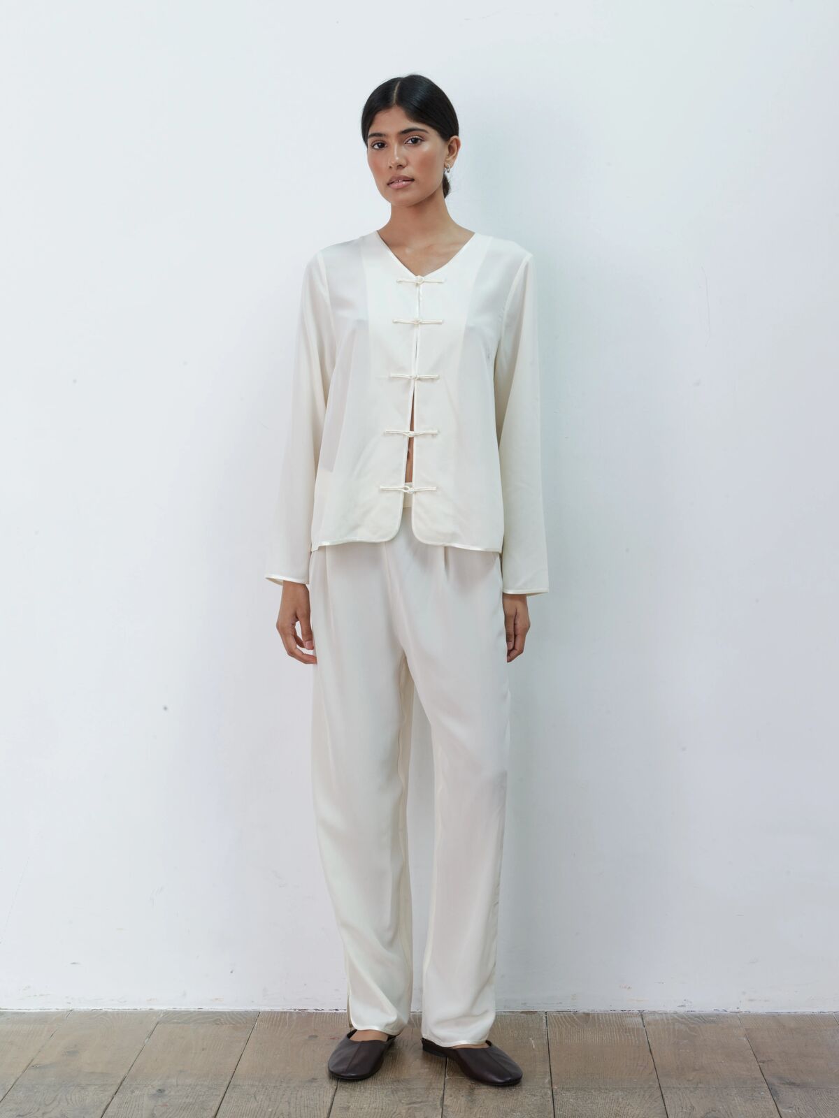 Bee silk trouser
