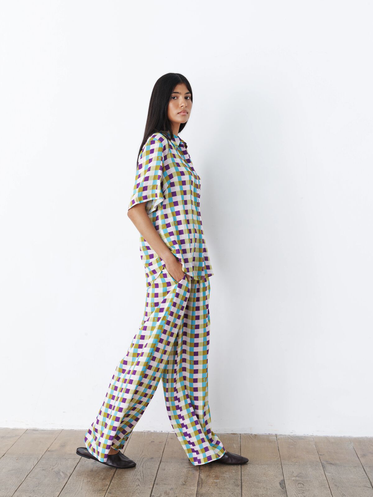 Antibes set 70s check