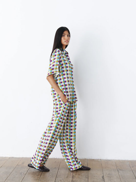 Antibes set 70s check
