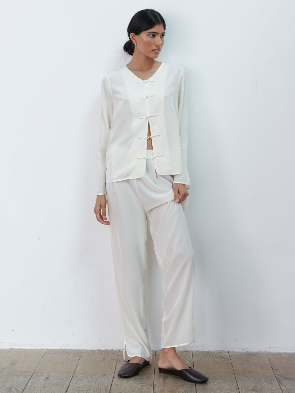 Bee silk trouser