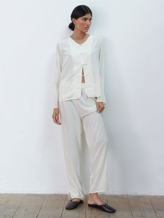 Bee silk trouser