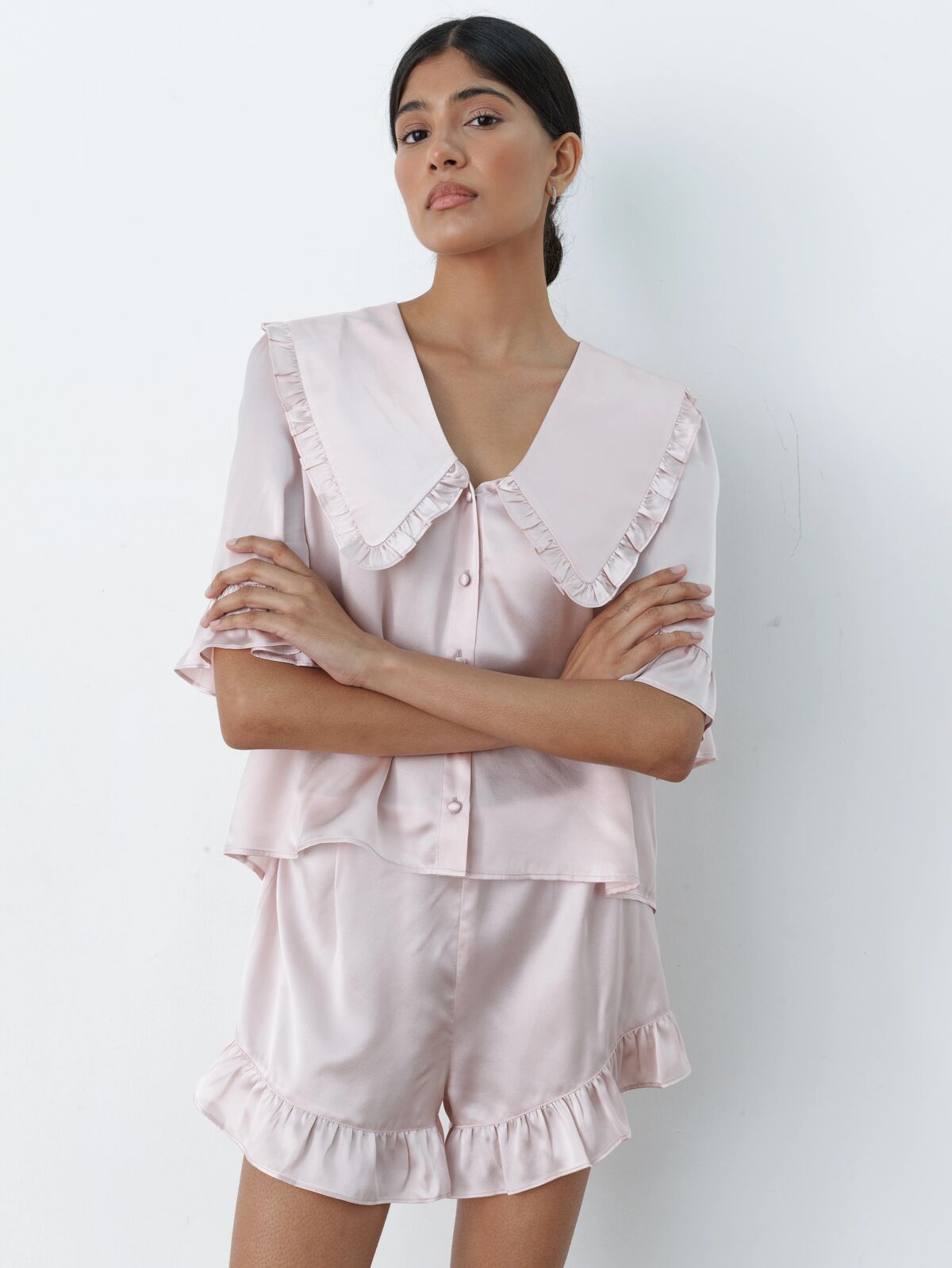Luna rose silk set